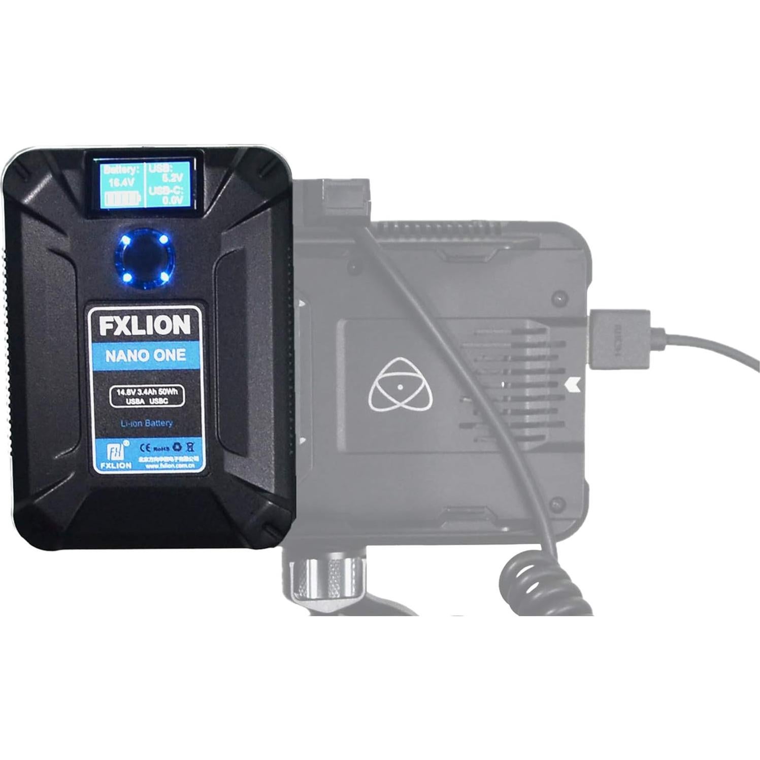 Batería V Mount FXLION NANO ONE 3400mAh 50Wh con USB