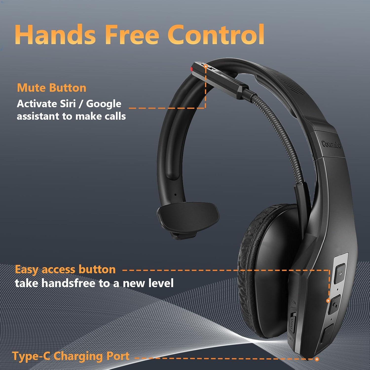 Auricular Bluetooth Conambo JBT600 con Cancelación de Ruido