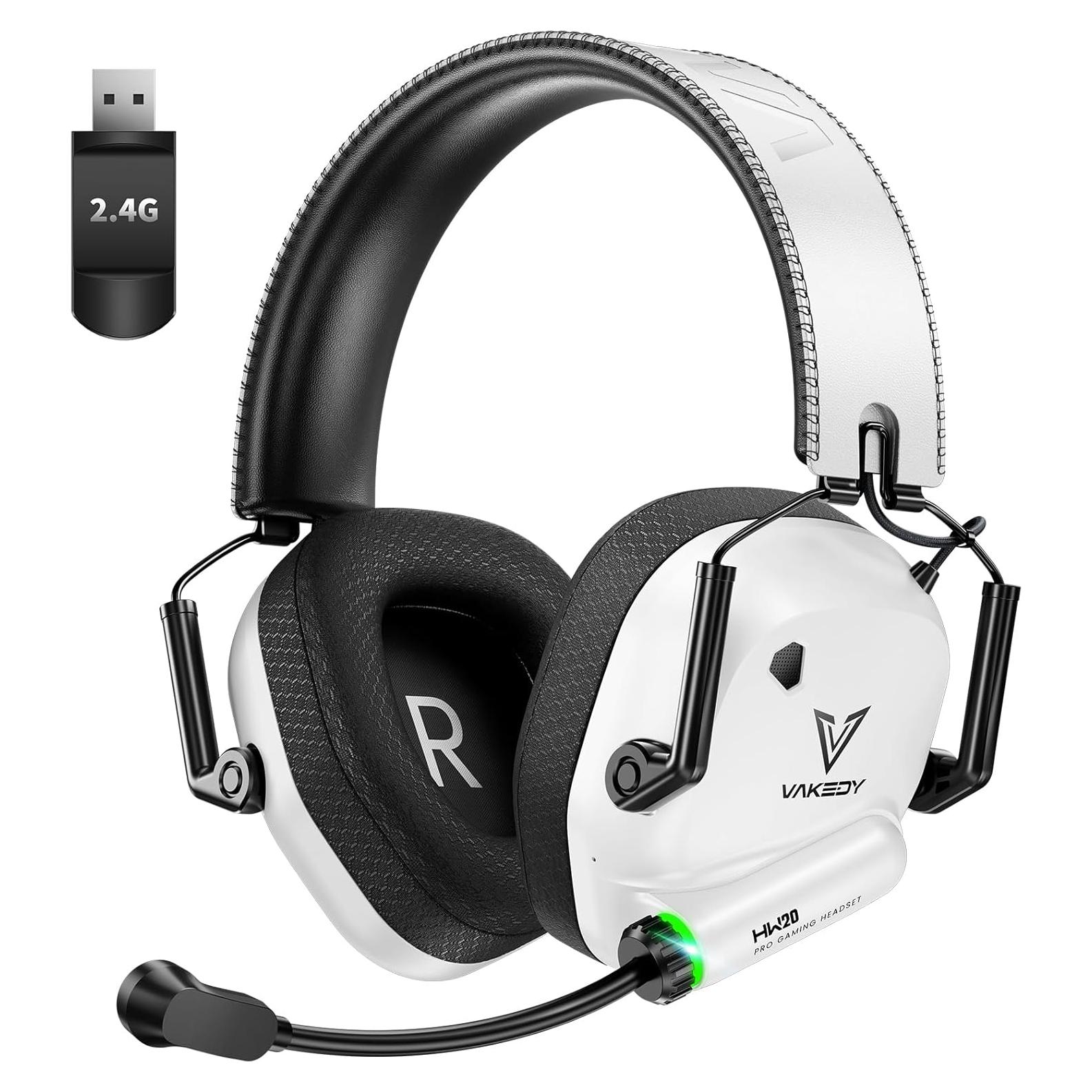 Auriculares Gaming Inalámbricos HW20 - 50mm, Bluetooth 5.4, 50H