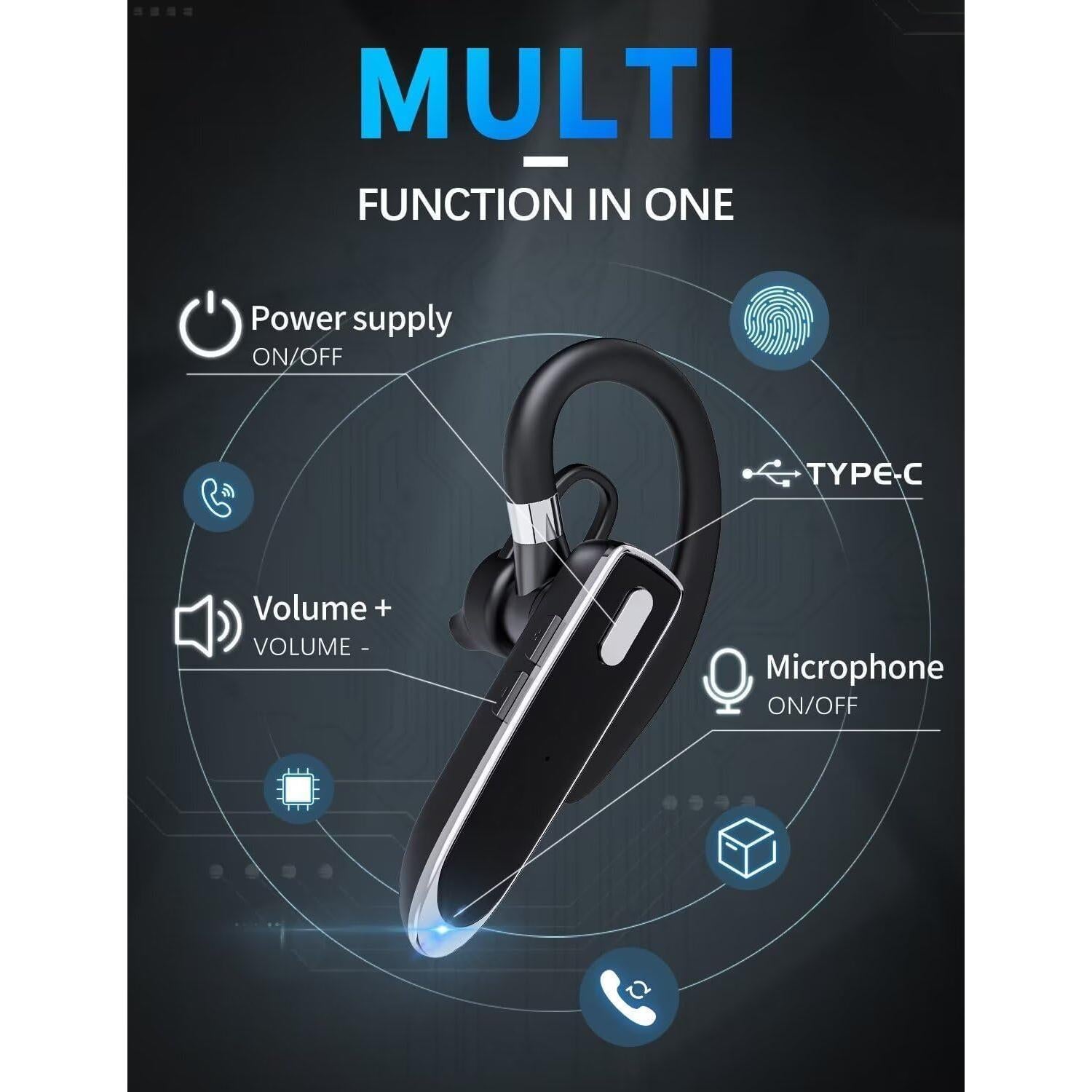 Auriculares Bluetooth Inalámbricos MOZC 530-2 con Micrófono