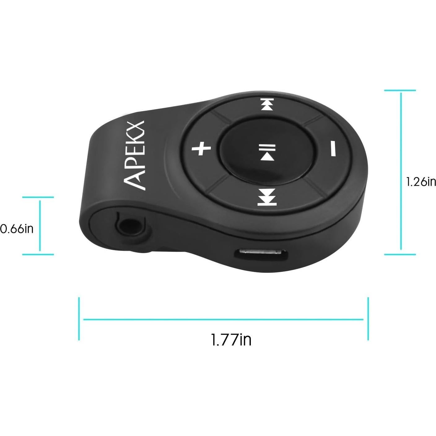 Adaptador de Audio Bluetooth APEKX BR01 Inalámbrico con MIC