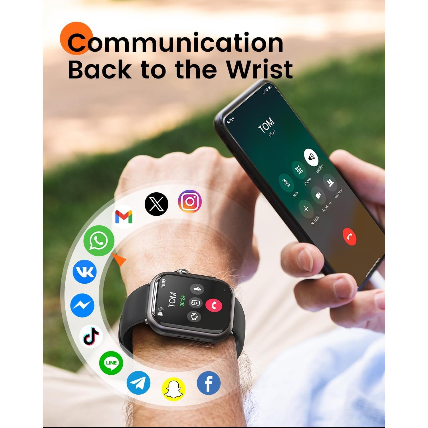 Smartwatch RUXINGX para Mujeres con Batería de 30 Días y Monitoreo de Salud