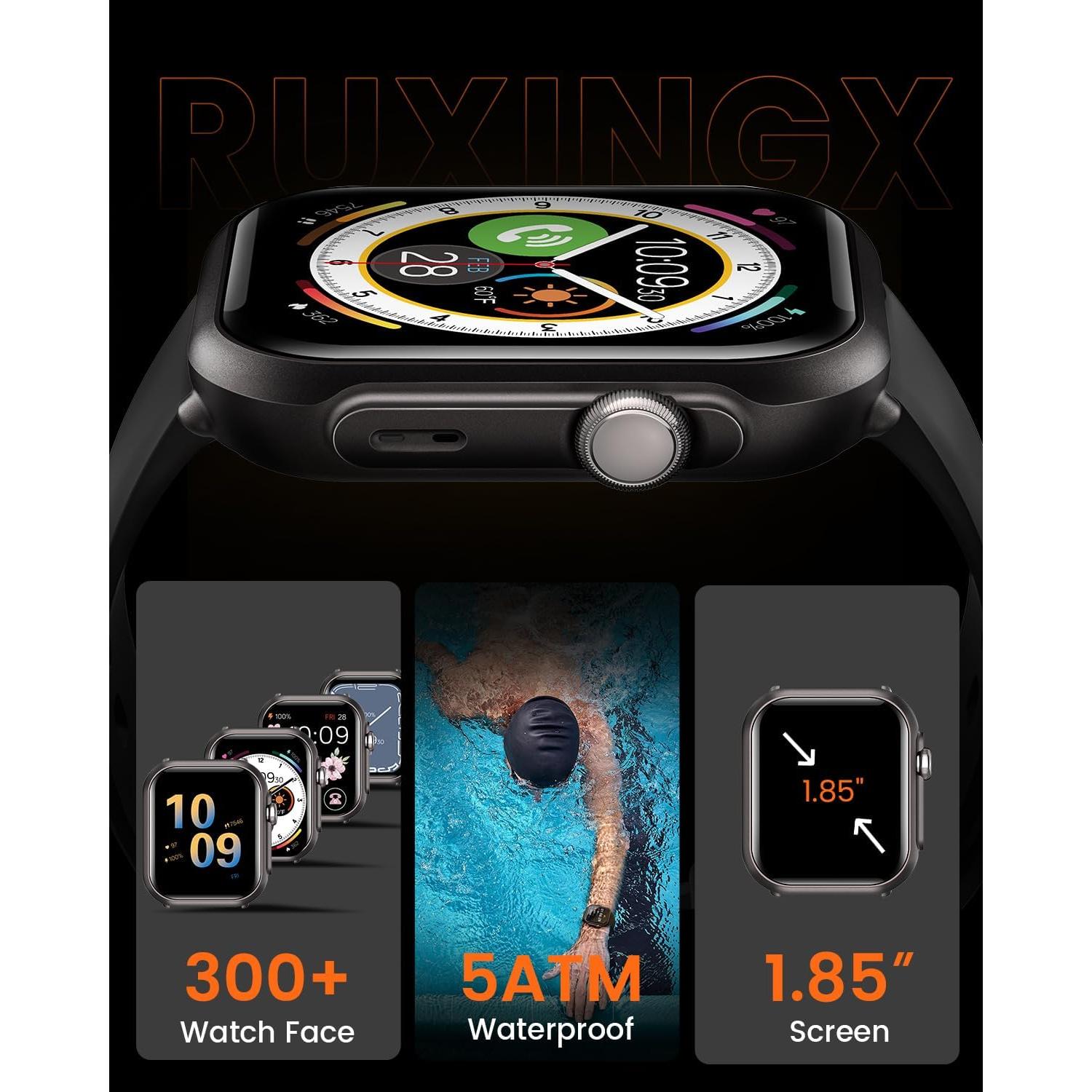 Smartwatch RUXINGX para Mujeres con Batería de 30 Días y Monitoreo de Salud