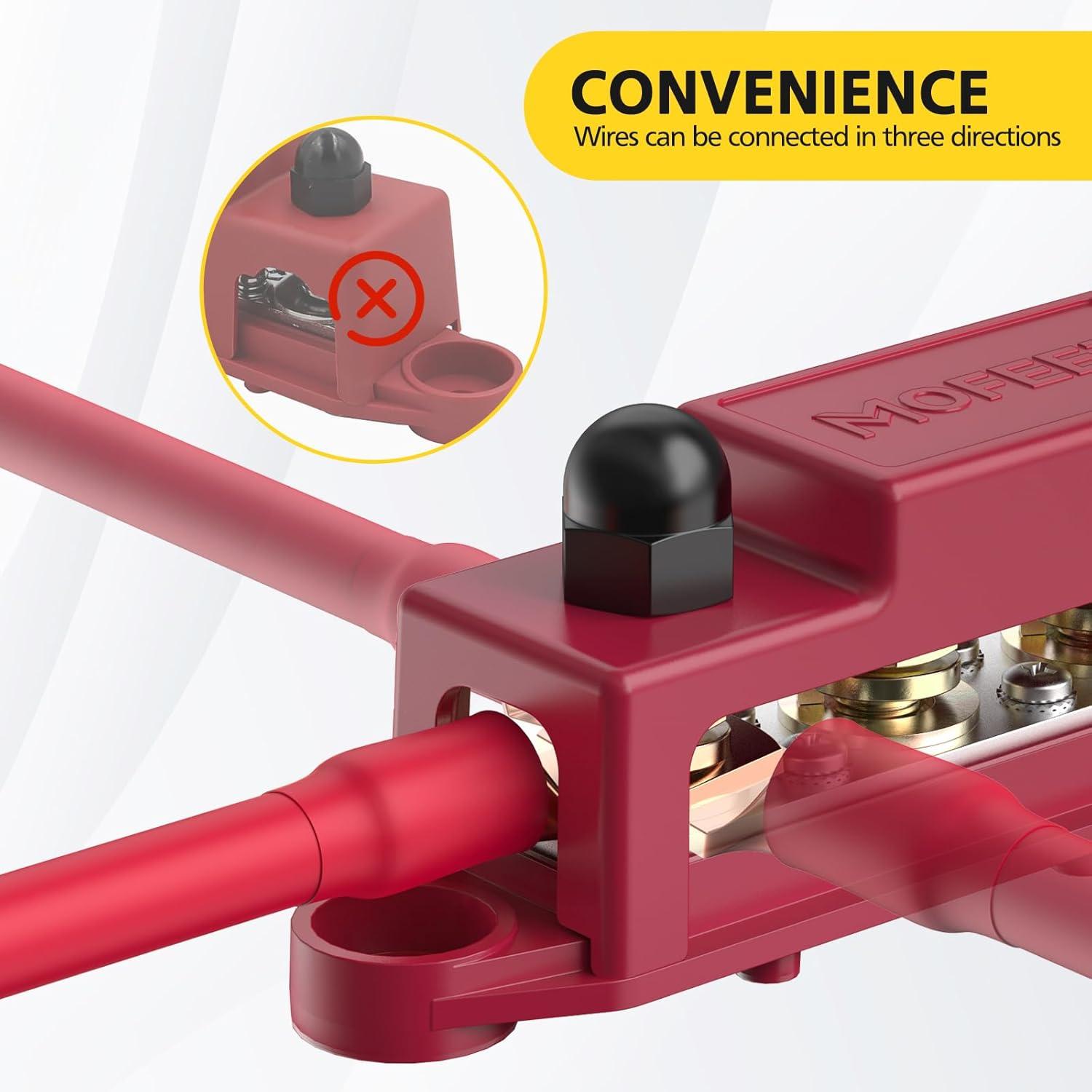 Bloque de Distribución de Energía MOFEEZ 4 x 10 mm con Lugs