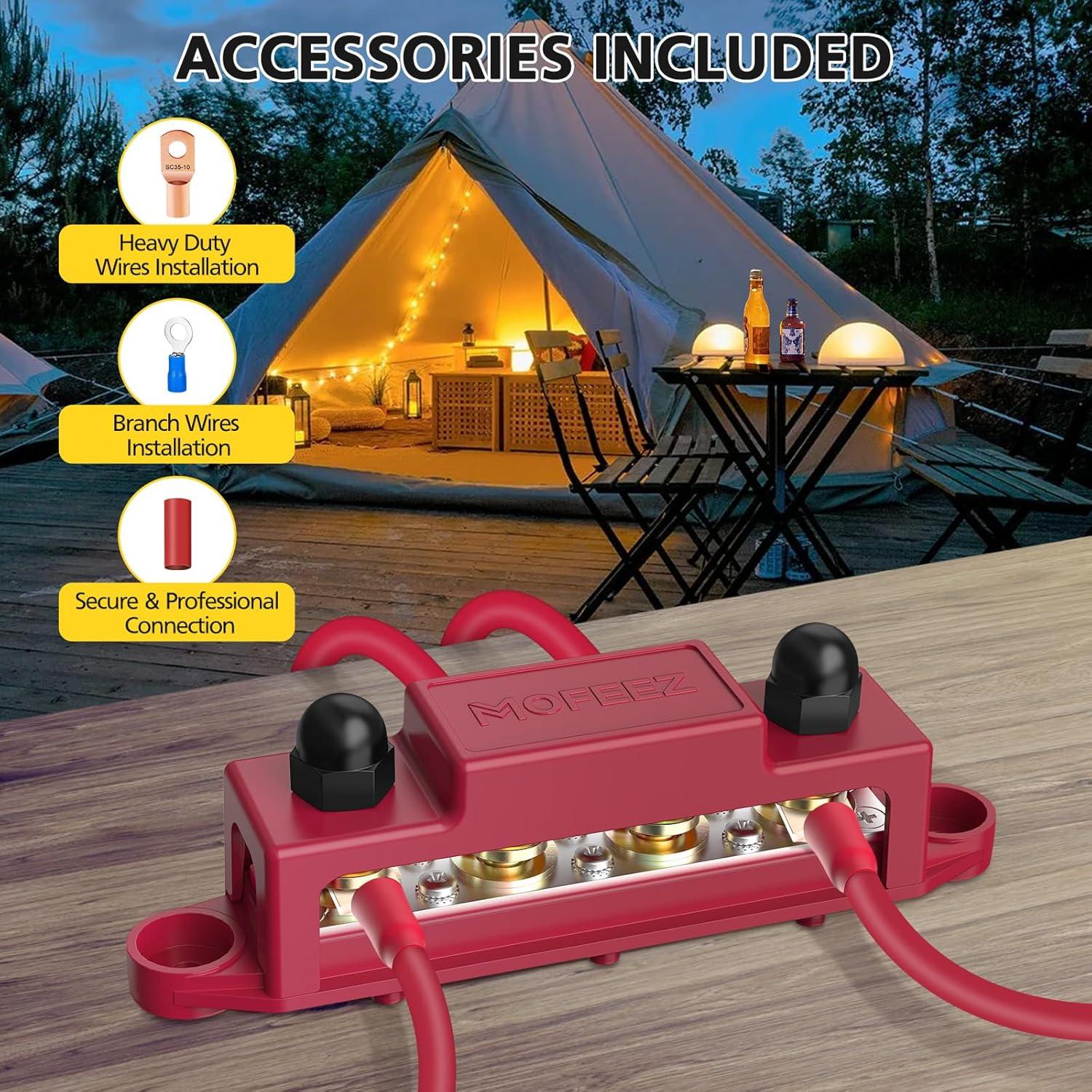 Bloque de Distribución de Energía MOFEEZ 4 x 10 mm con Lugs