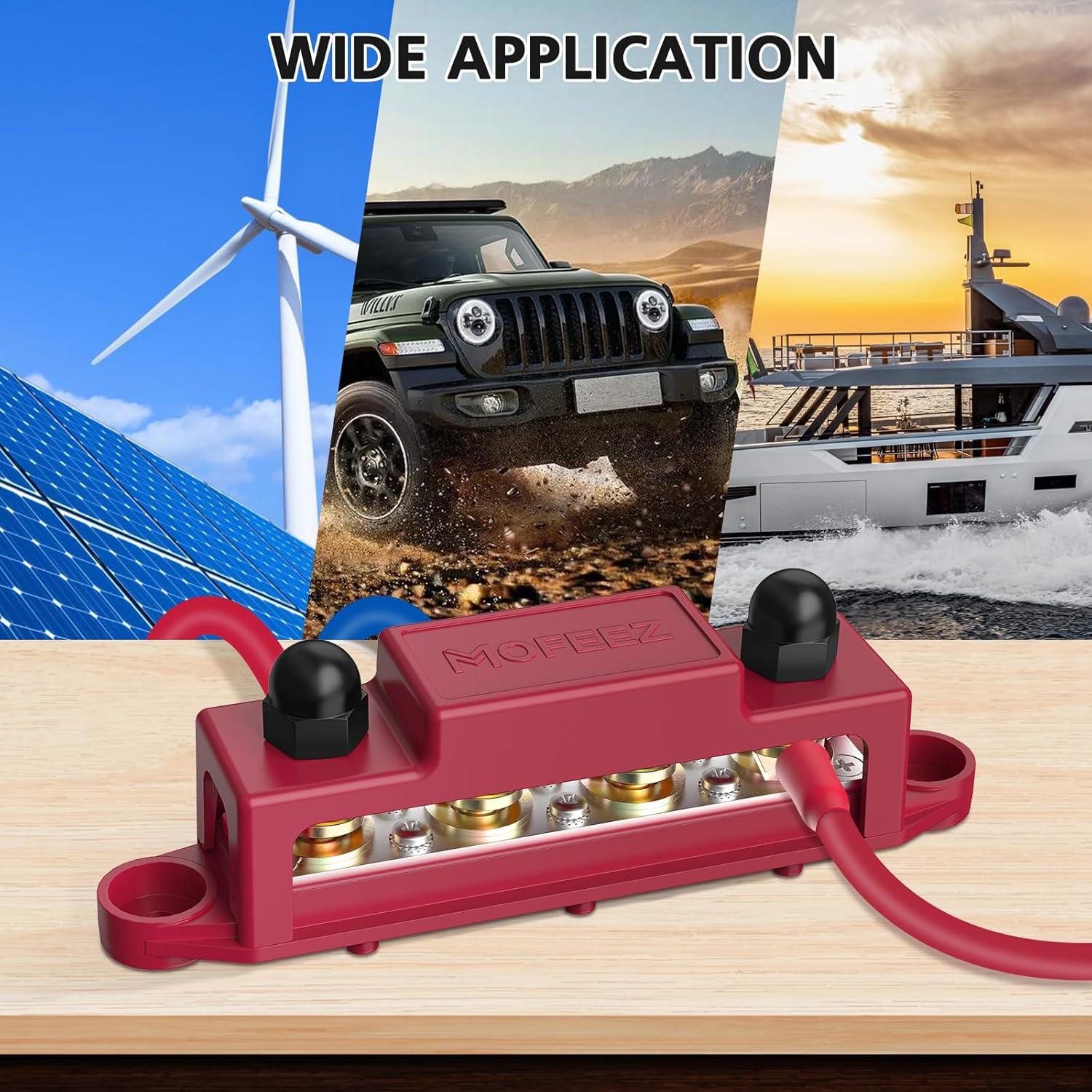 Bloque de Distribución de Energía MOFEEZ 4 x 10 mm con Lugs