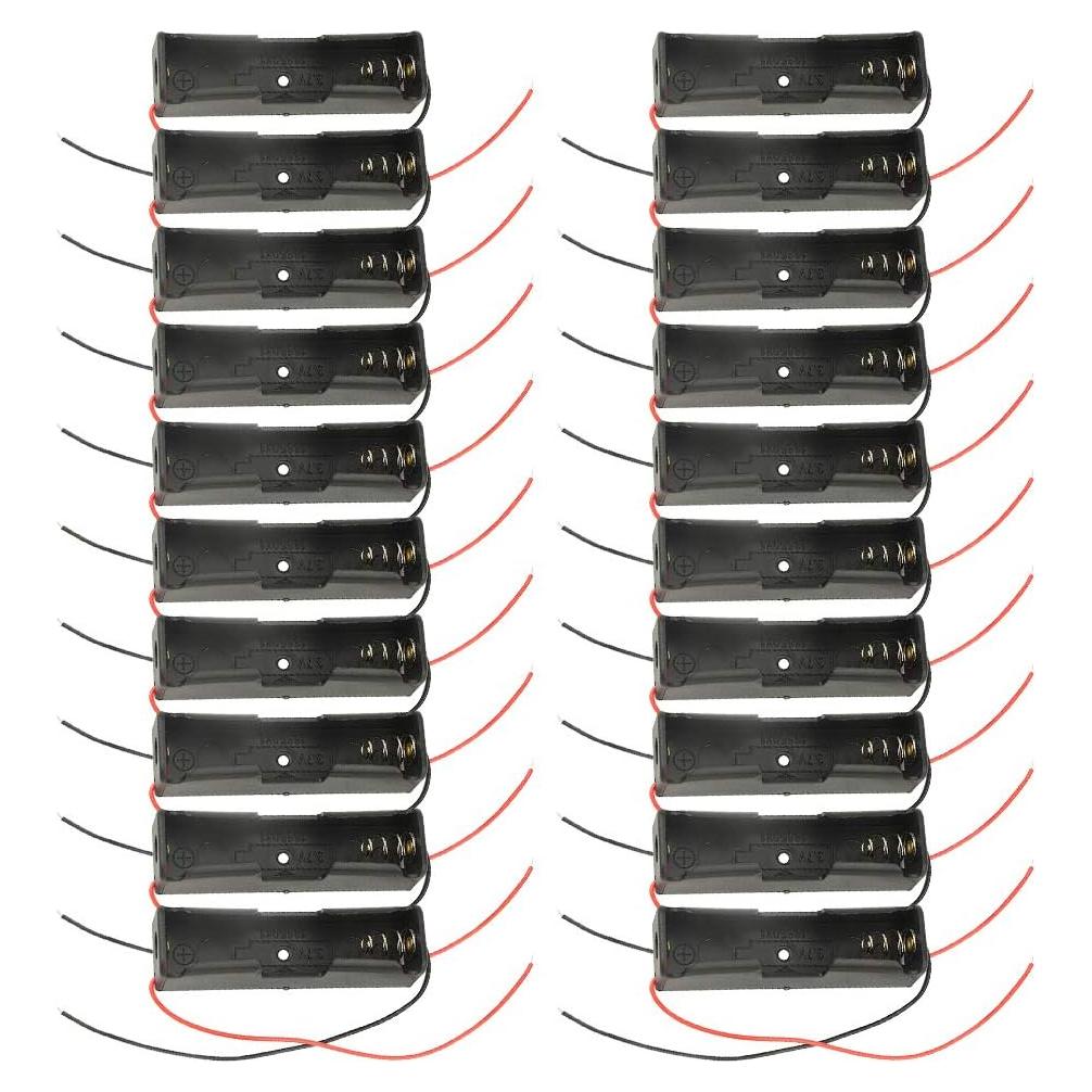 Caja de Batería 18650 WMYCONGCONG 20 Pcs 3.7V con Cable