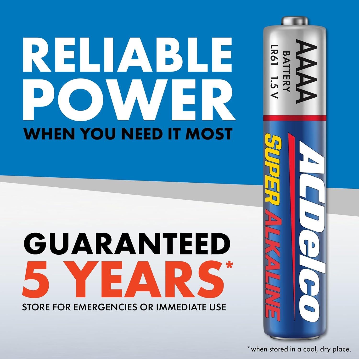 Baterías Alcalinas AAAA ACDelco 10 Unidades 1.5V Uso Médico