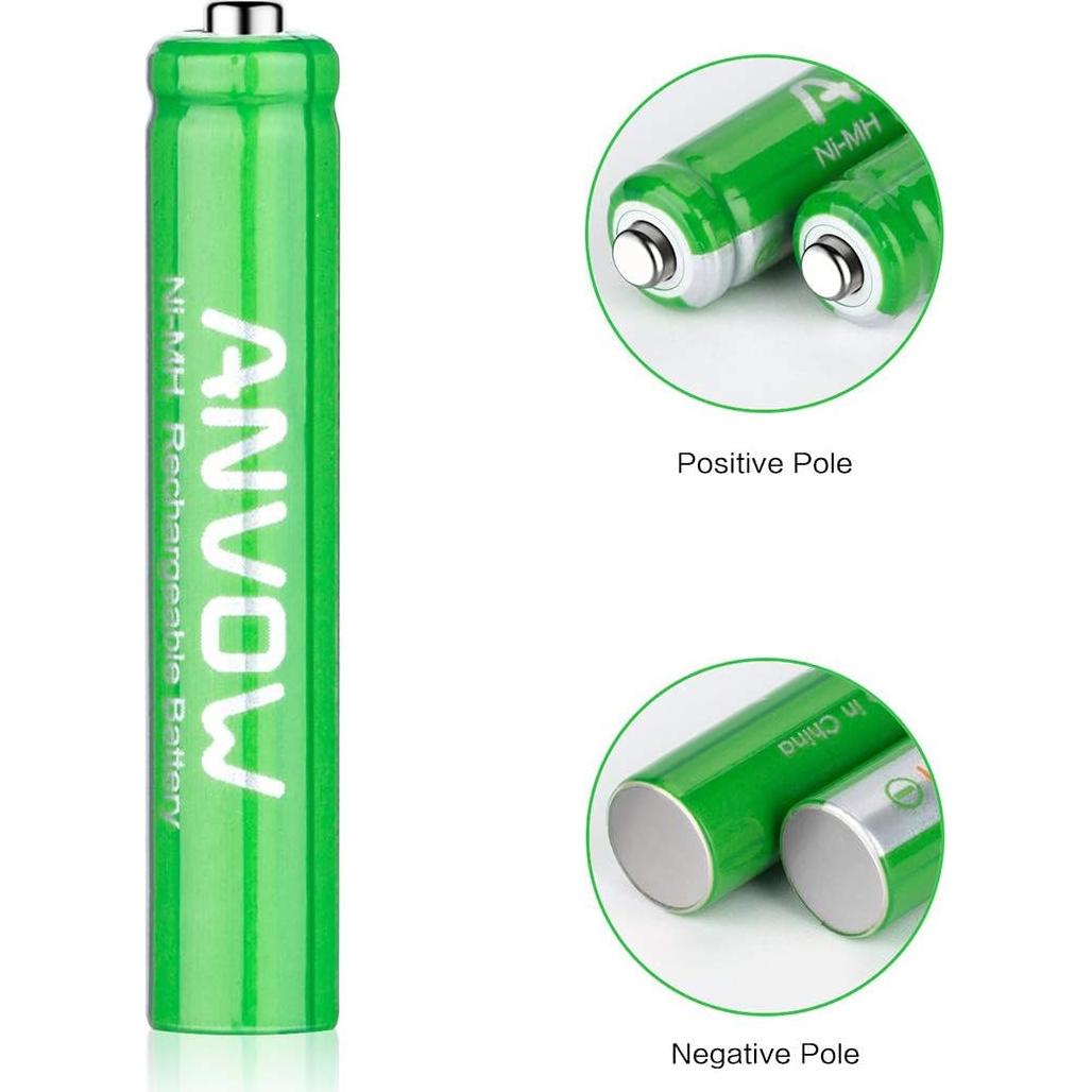 Baterías Recargables AAAA ANVOW 1.2V 400mAh - 4 Unidades