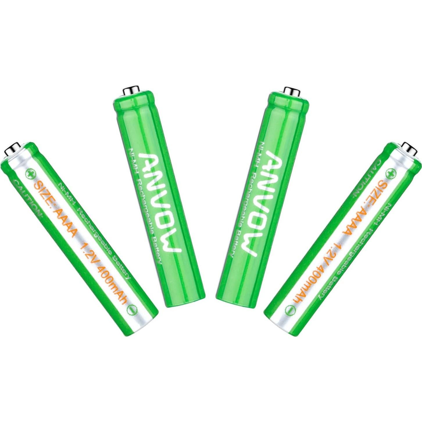 Baterías Recargables AAAA ANVOW 1.2V 400mAh - 4 Unidades