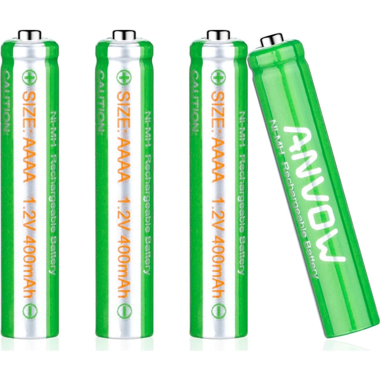 Baterías Recargables AAAA ANVOW 1.2V 400mAh - 4 Unidades