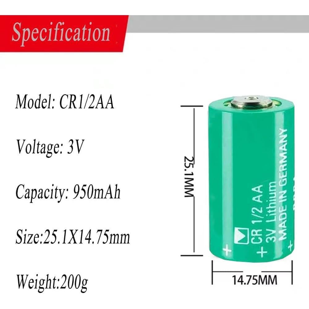 Paquete de 5 Baterías de Litio CR1/2AA 3V 950mAh XIANGNANLING