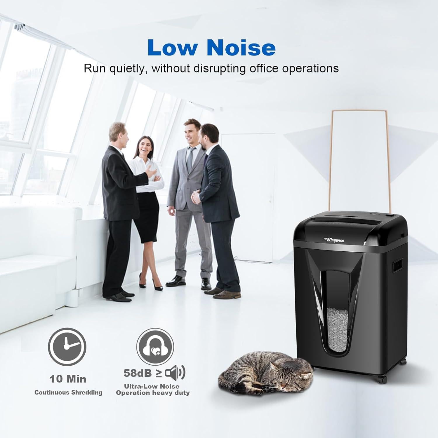 Trituradora Micro-Corte P-5 Wingwise 2x12mm 9 Hojas 58dB