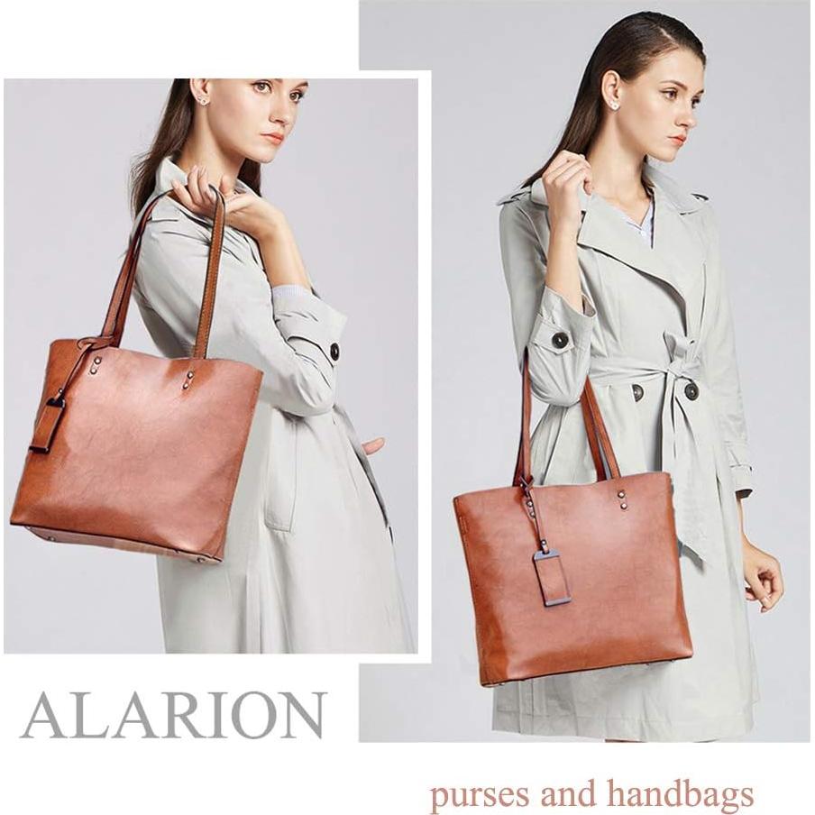 Bolsa de Mano ALARION de Cuero Sintético para Mujeres