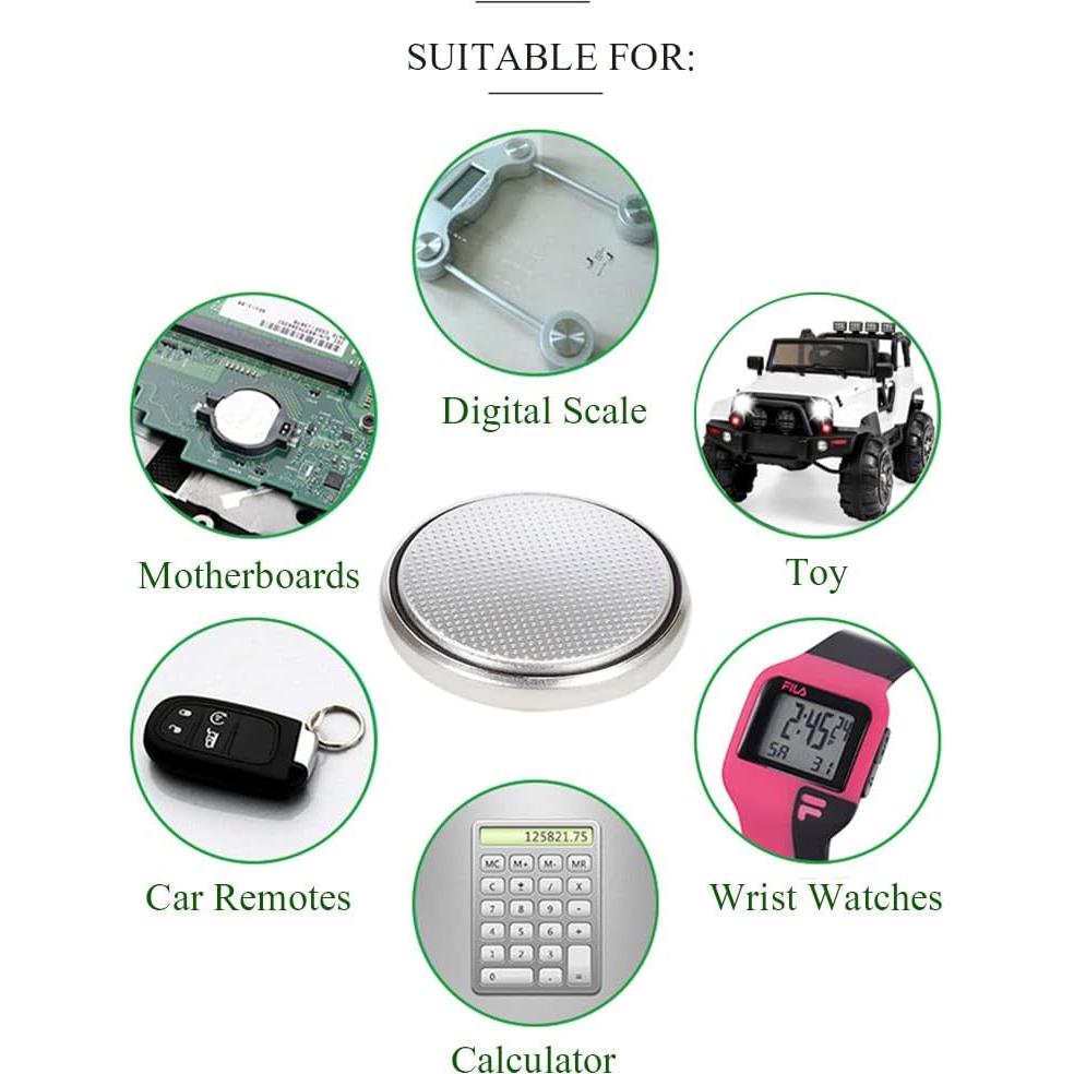 Batería de moneda de litio Toshiba CR1632 3V - Paquete de 5