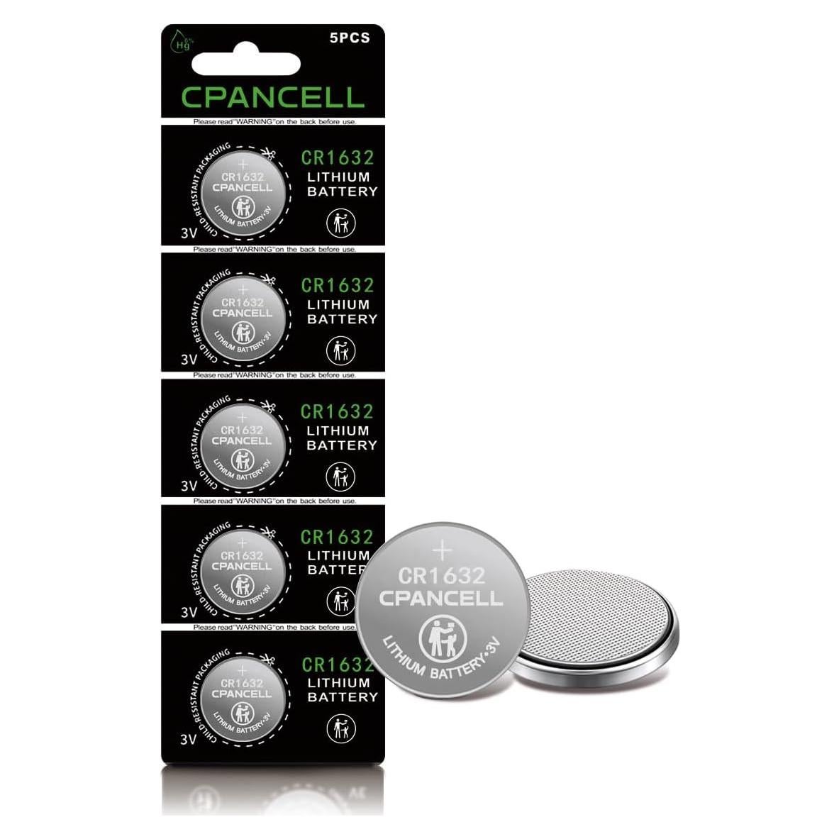 Baterías de Litio CR1632 CPANCELL 3V - Paquete de 5 Unidades