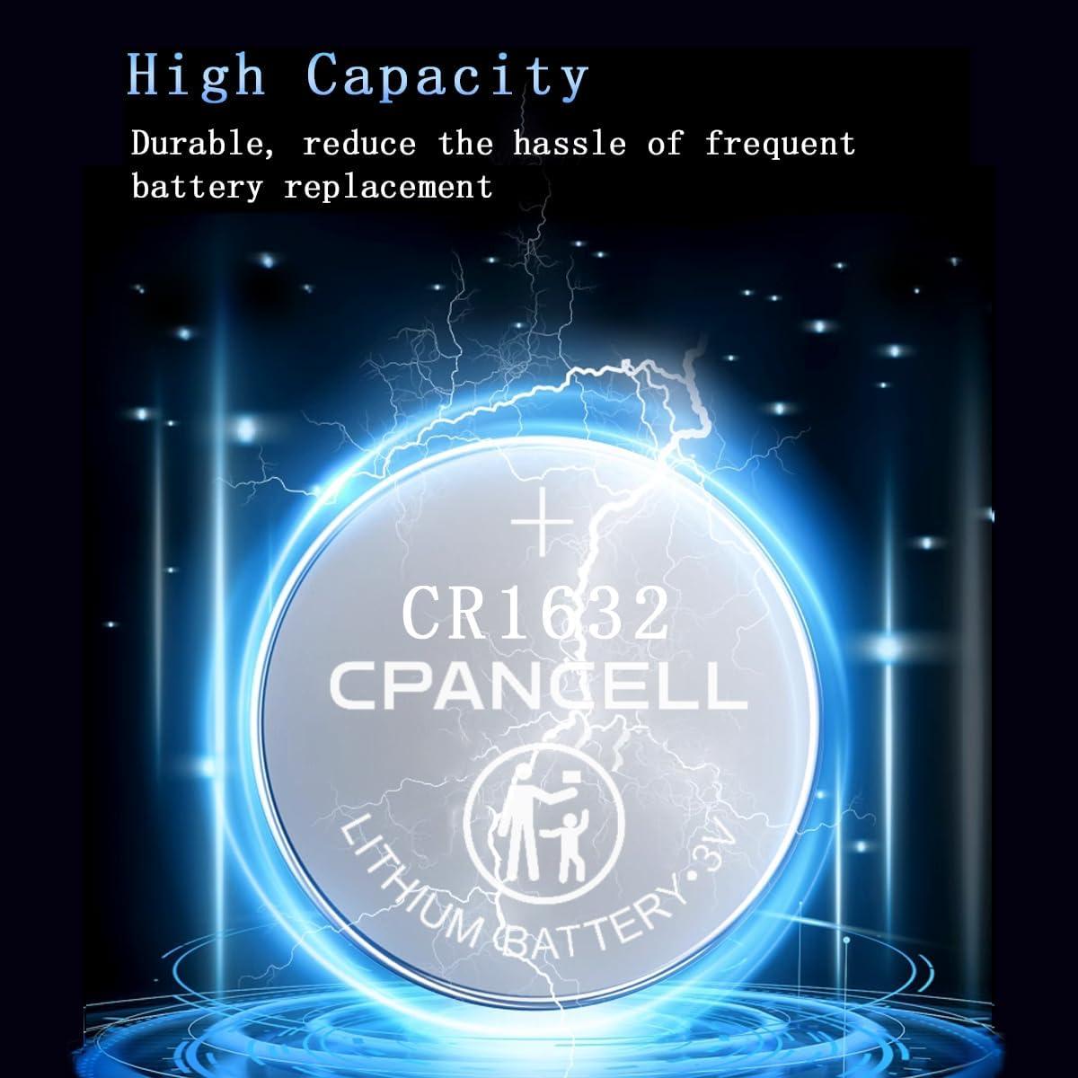 Baterías de Litio CR1632 CPANCELL 3V - Paquete de 5 Unidades