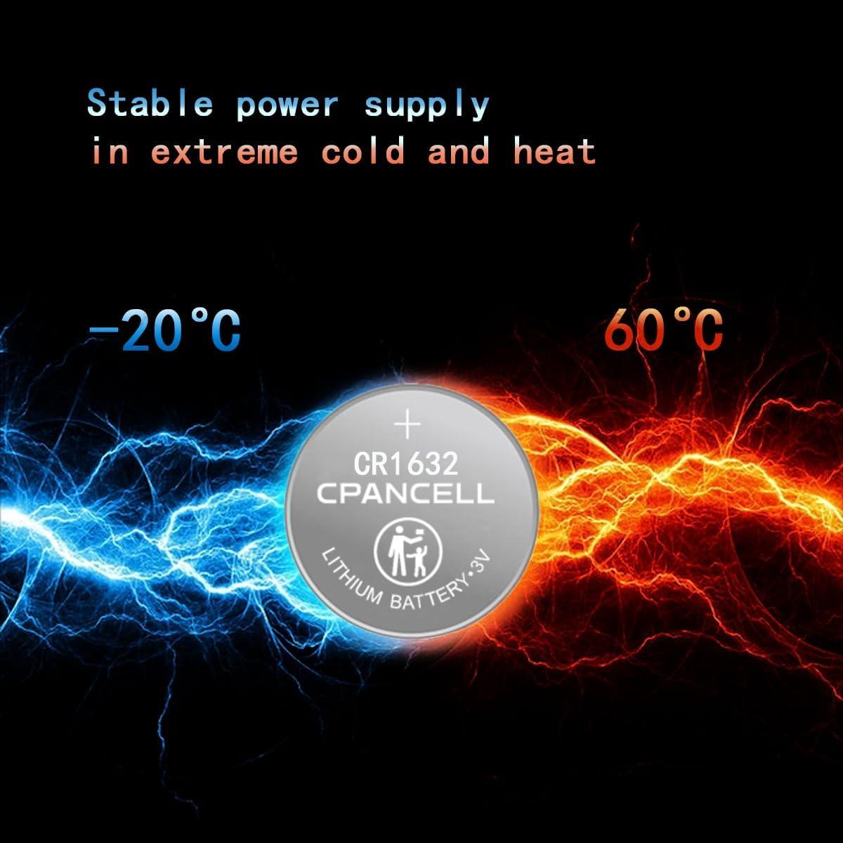 Baterías de Litio CR1632 CPANCELL 3V - Paquete de 5 Unidades