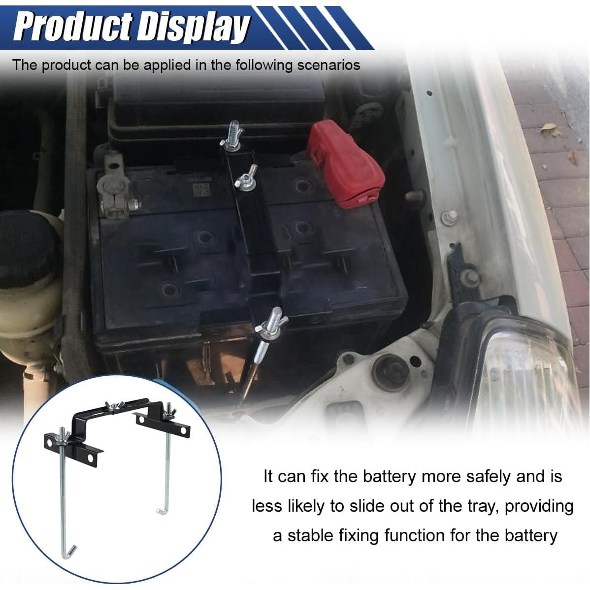 Soporte de Batería de Coche UHANBUT Ajustable Universal 21cm