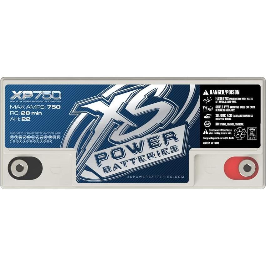Batería AGM XS Power XP750 12V 22Ah 750A Ciclo Profundo
