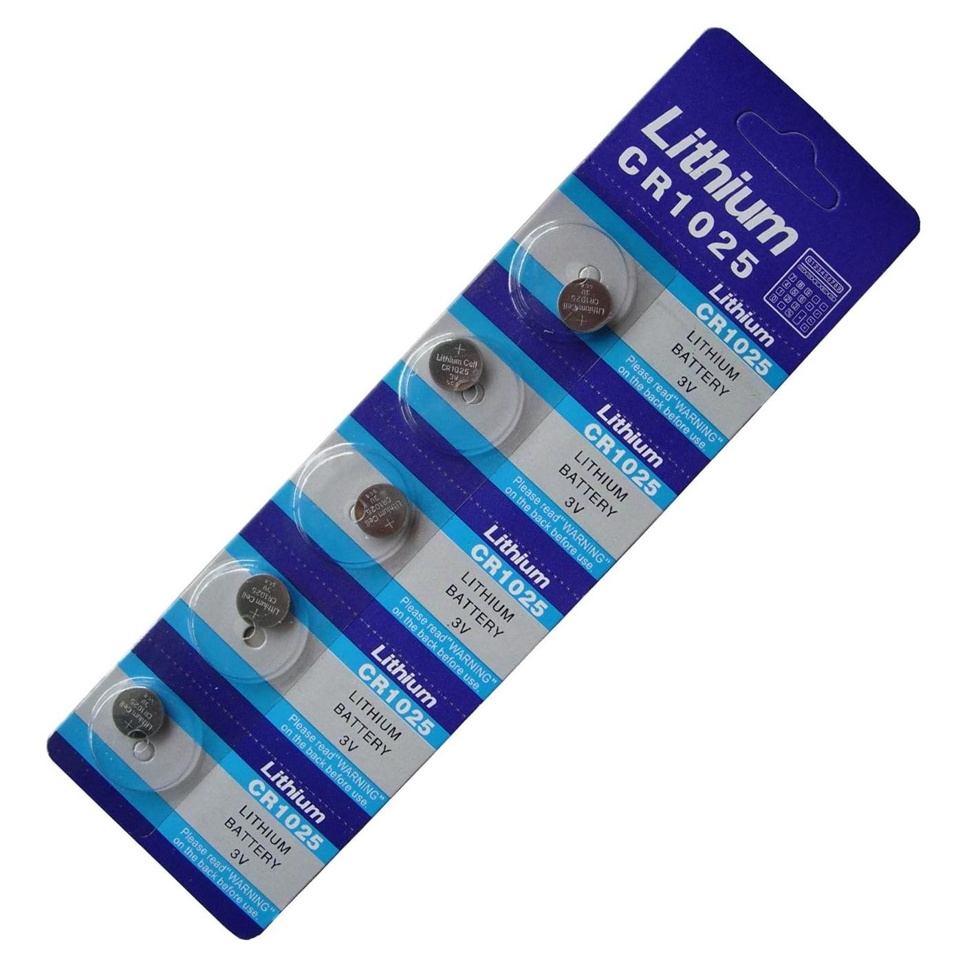 Baterías de Litio CR1025 Ywhome 5 Unidades 3V