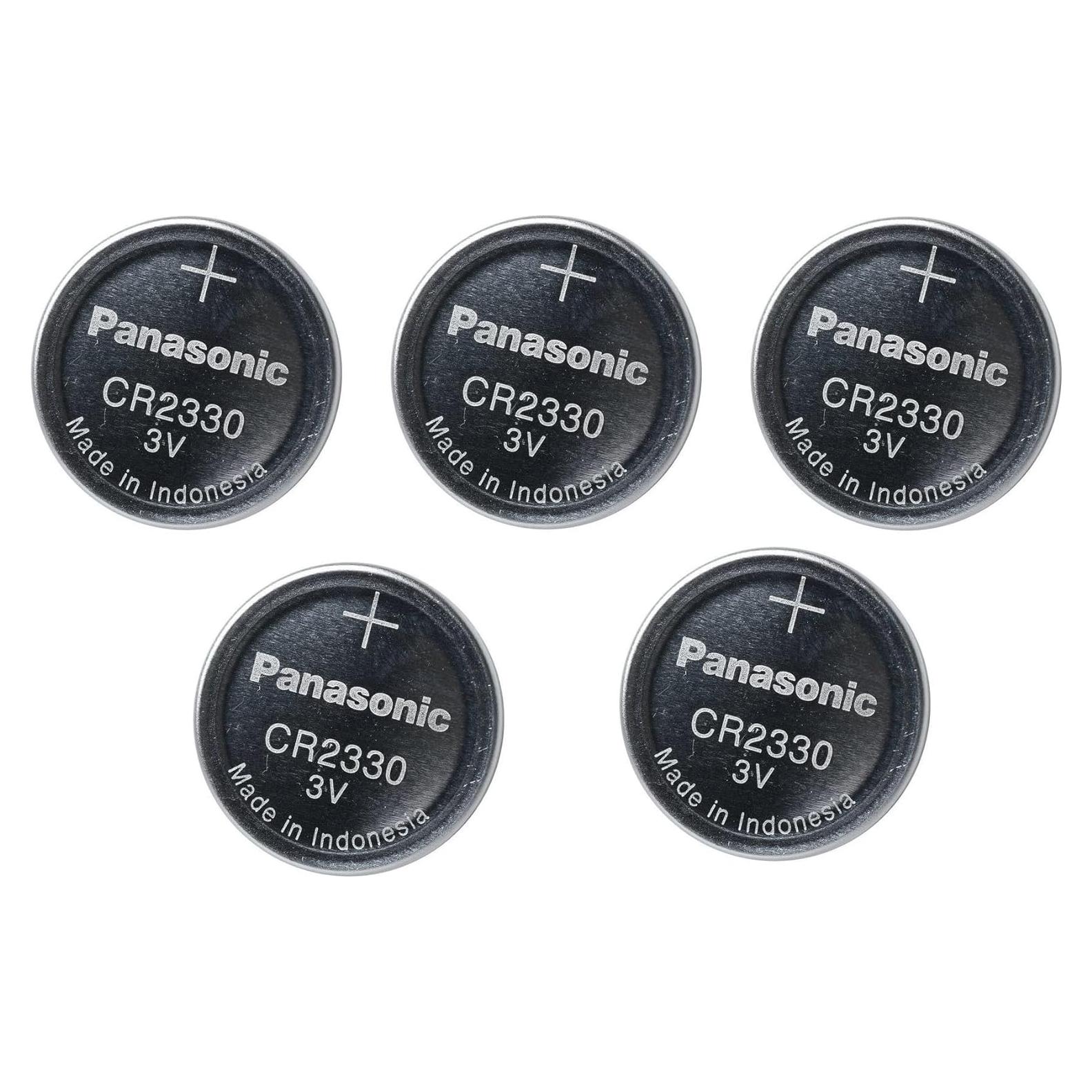 Batería de Litio CR2330 3V Panasonic - Paquete de 5