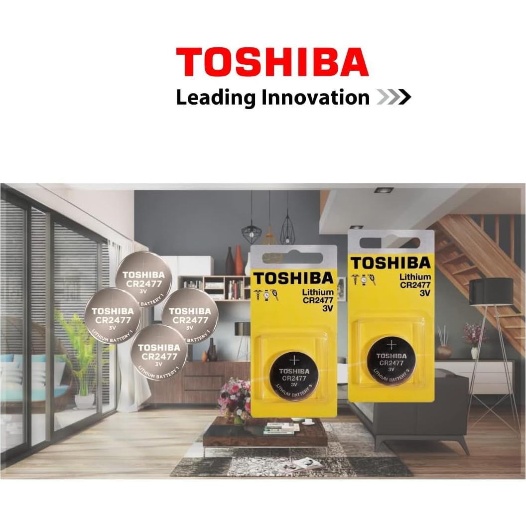 Batería de Moneda de Litio Toshiba CR2477 3V 620mAh