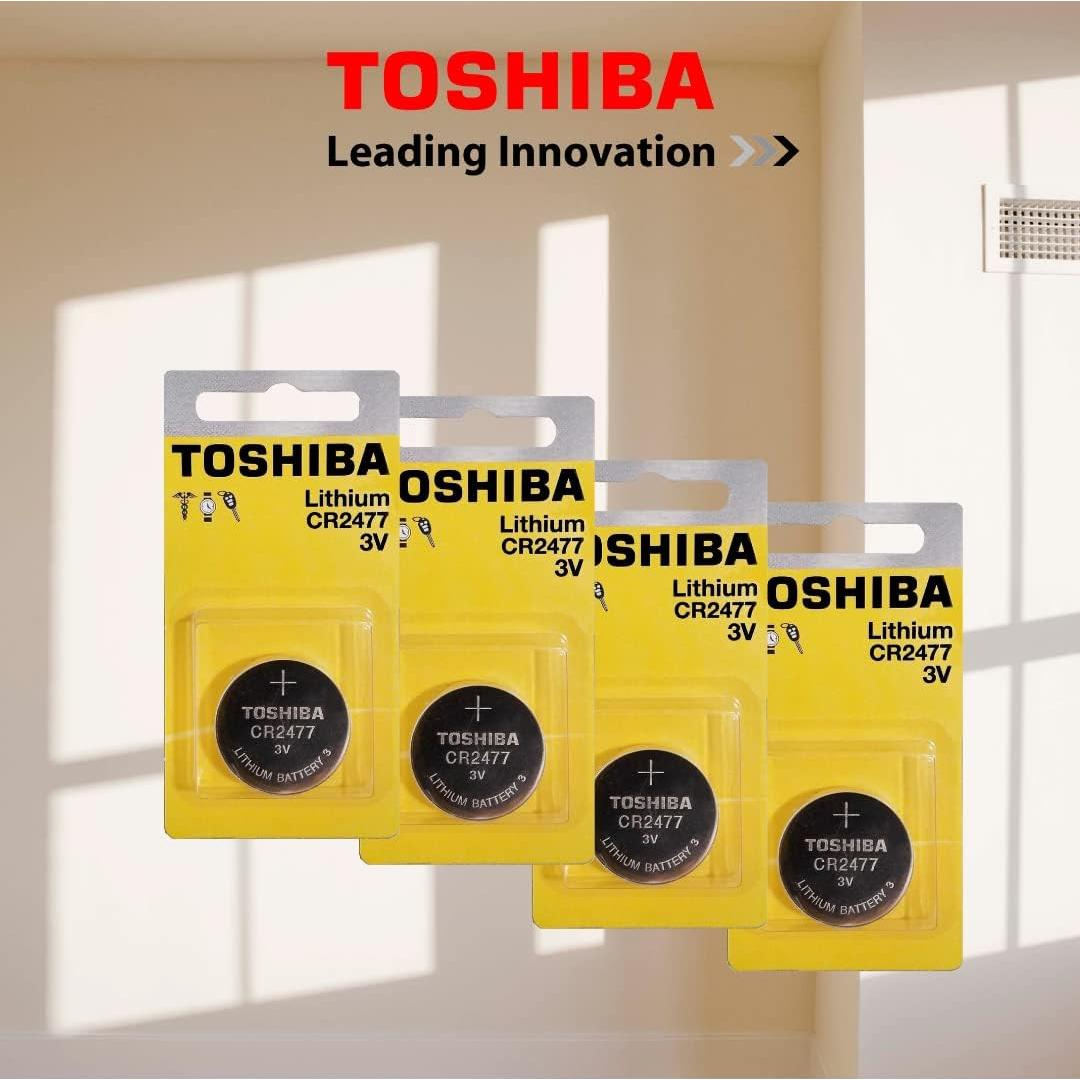 Batería de Moneda de Litio Toshiba CR2477 3V 620mAh