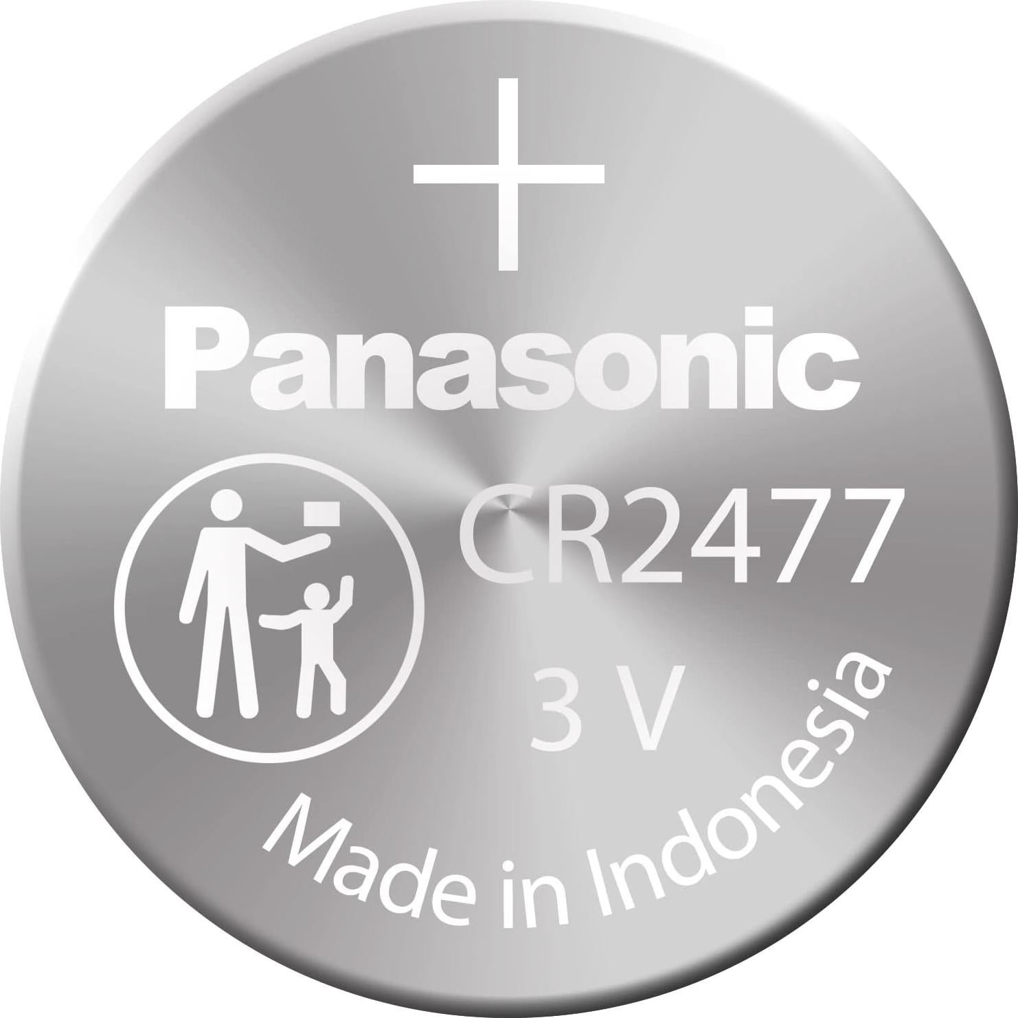 Batería de Litio CR2477 3V Panasonic - 1 Unidad