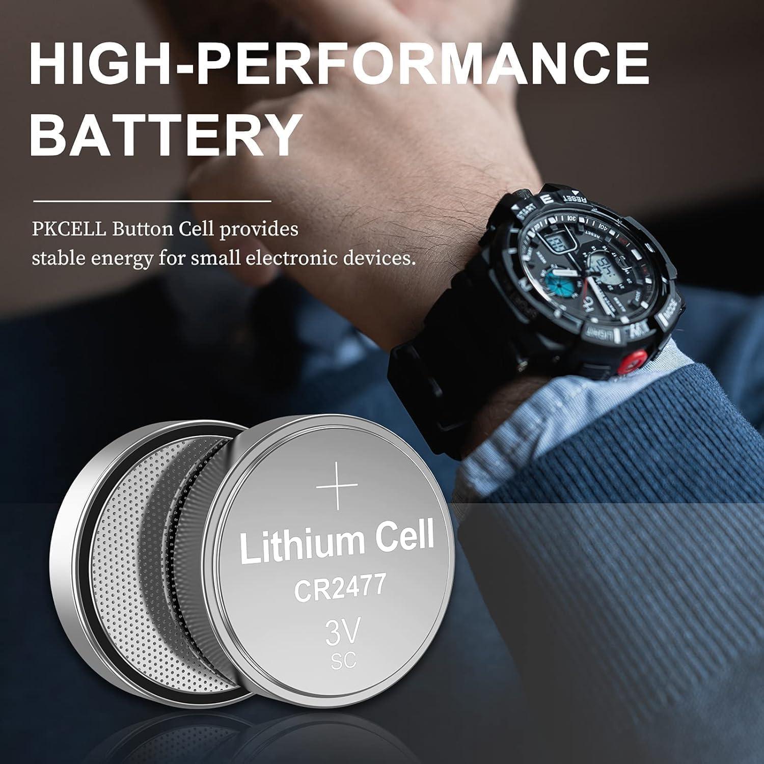 Paquete de 10 Baterías de Litio CR2477 3V PKCELL