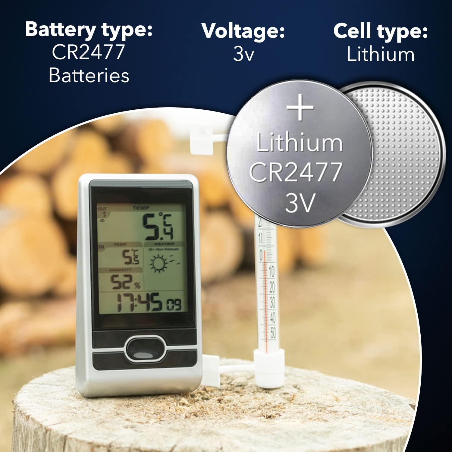 Baterías de Litio CR2477 3V Loopacell - Paquete de 5 Unidades