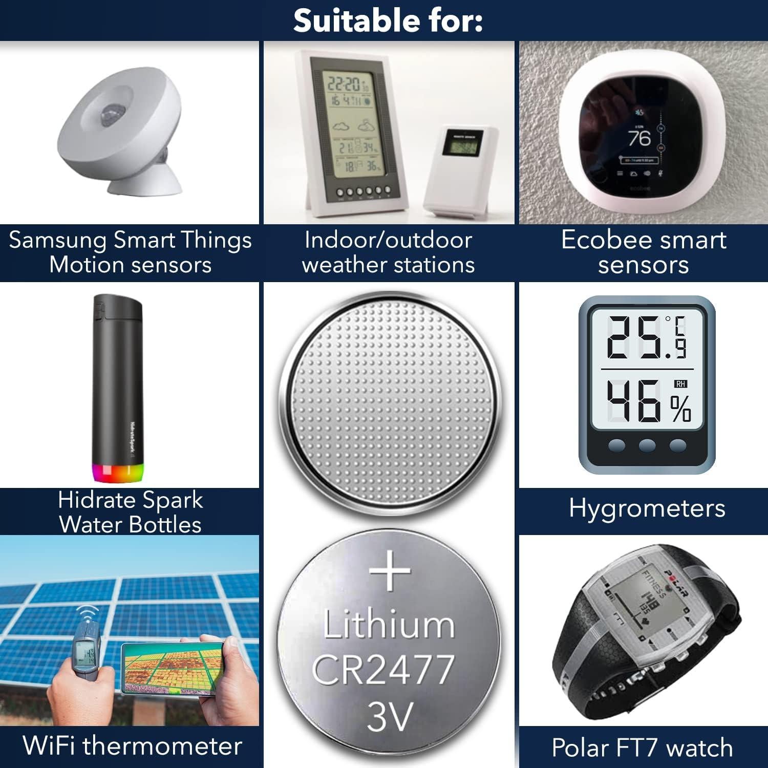 Baterías de Litio CR2477 3V Loopacell - Paquete de 5 Unidades