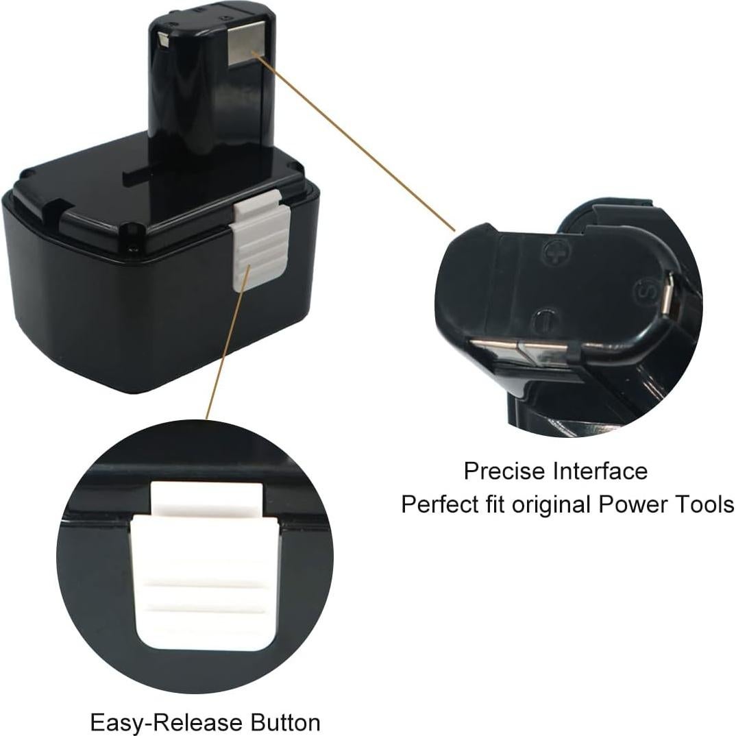 Batería NiCd 14.4V 2Ah Reemplazo Hitachi EB1414S