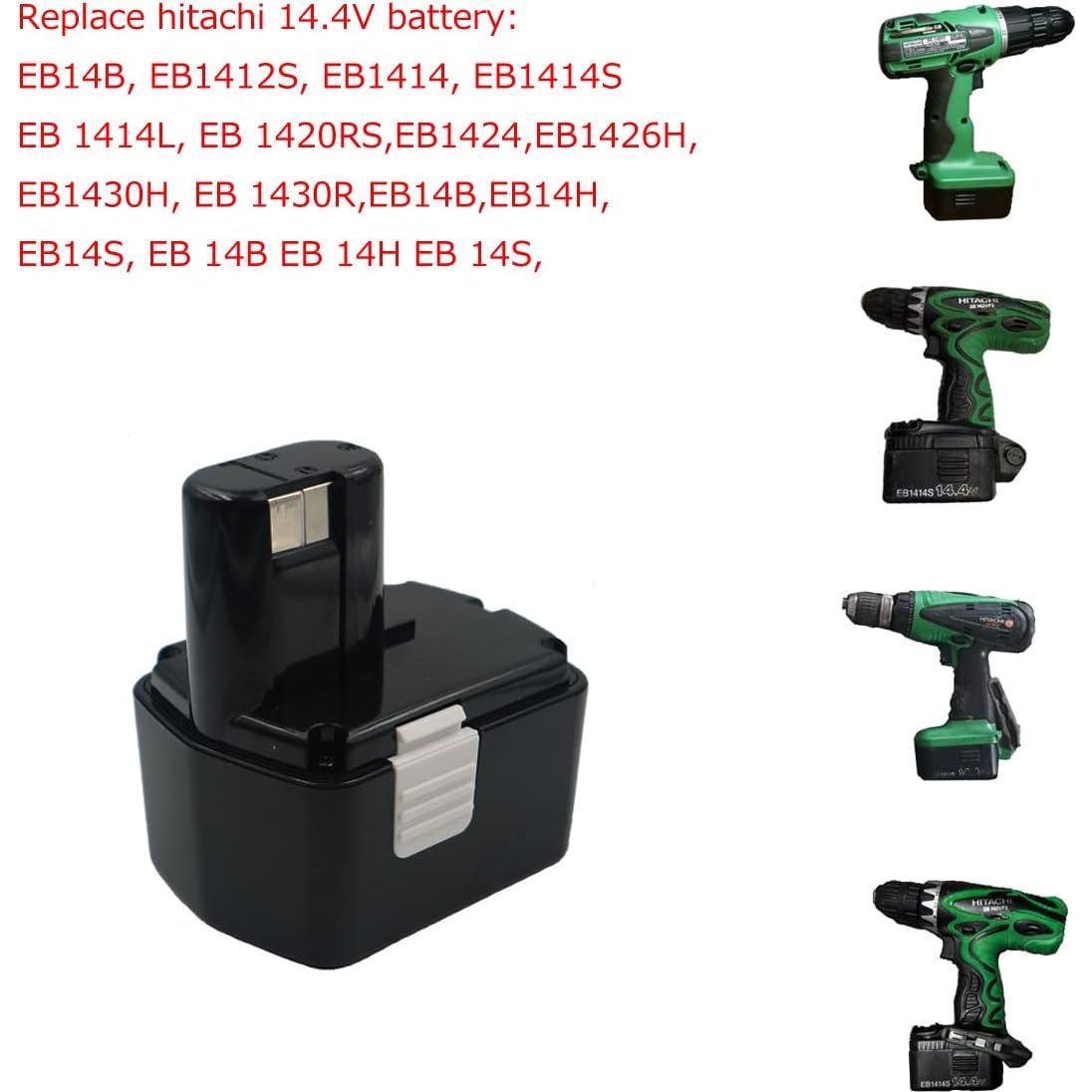 Batería NiCd 14.4V 2Ah Reemplazo Hitachi EB1414S