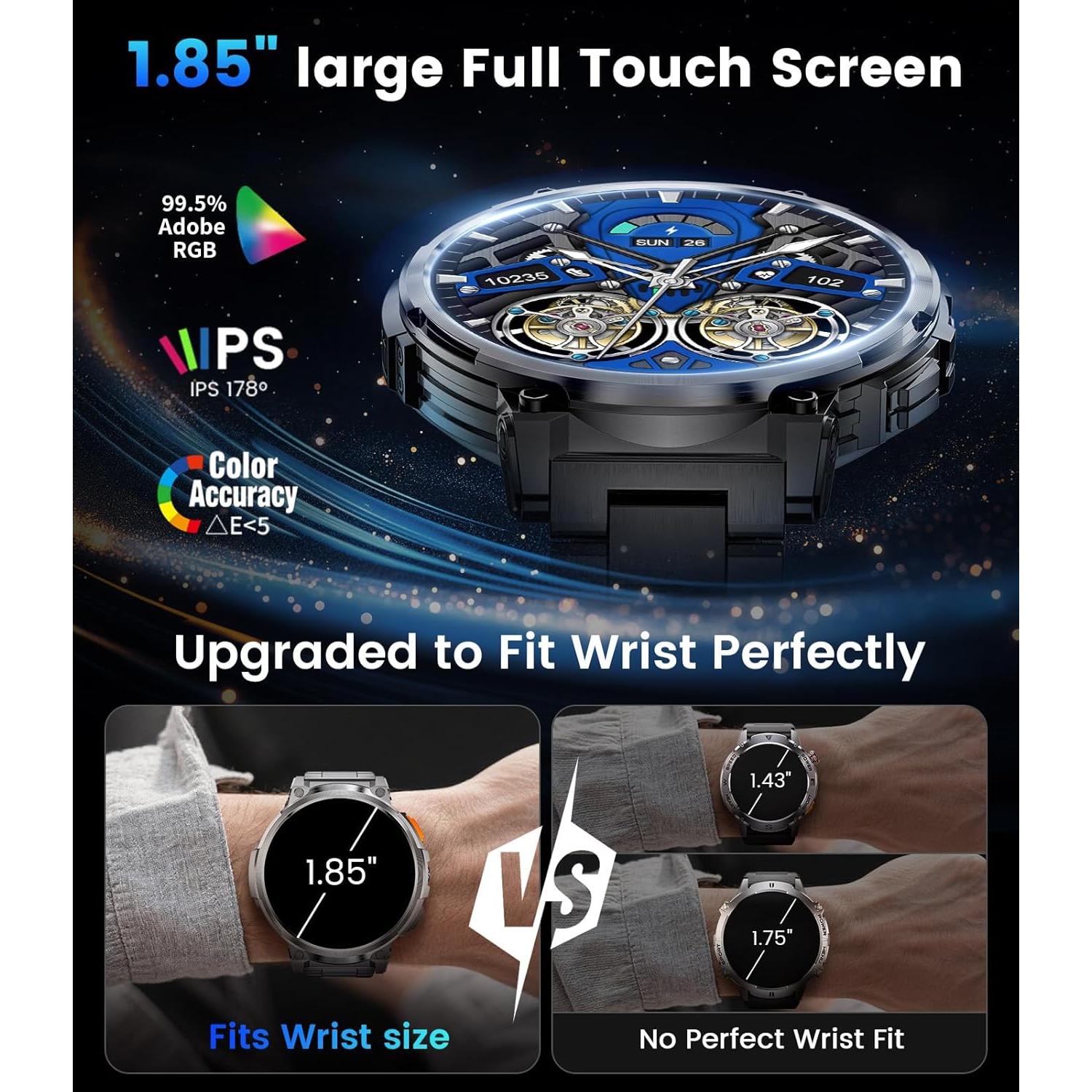 Reloj Inteligente LIGE FV6-C2-US 1.85" HD Batería 730mAh