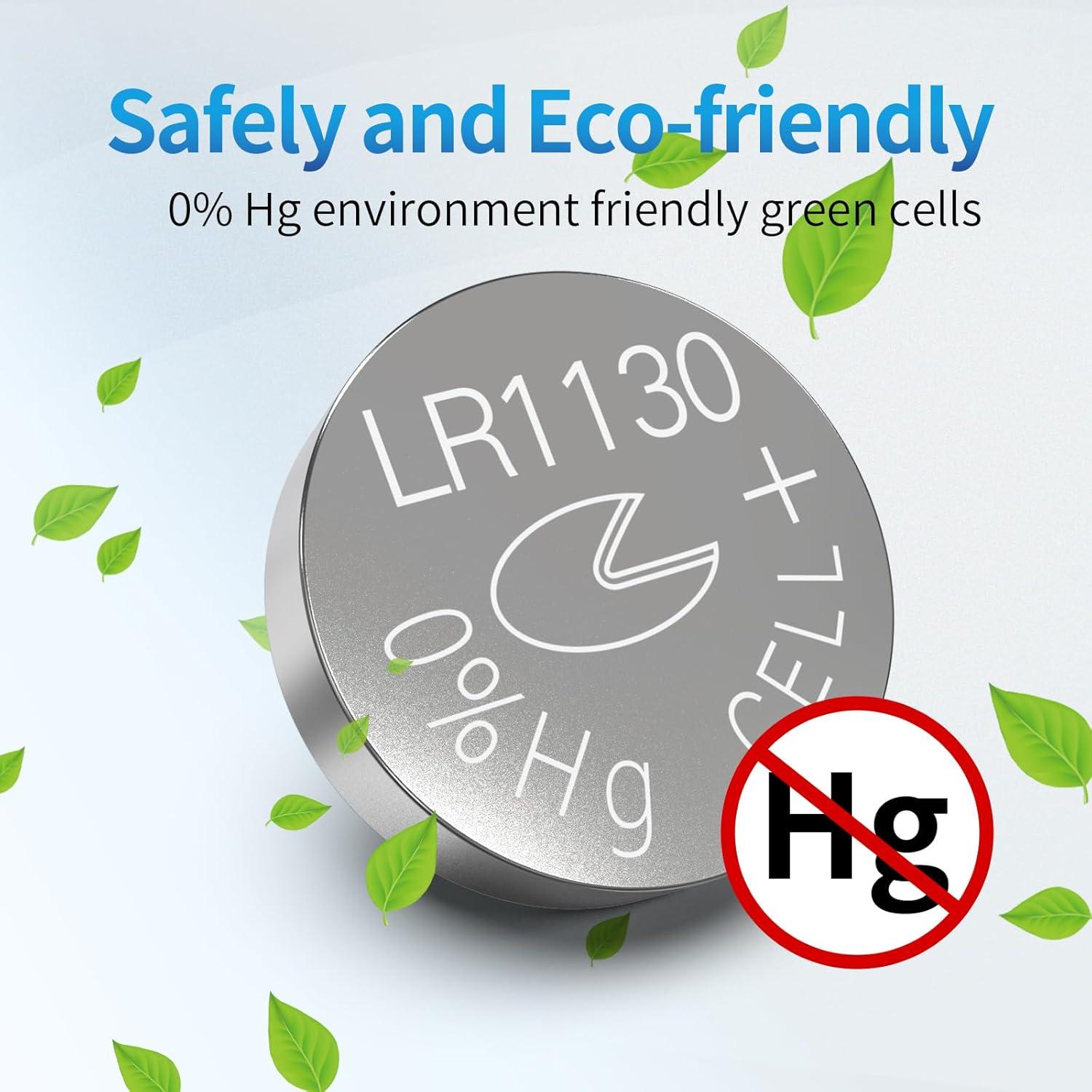 Baterías de botón LR1130 AG10 1.5V Fuspower 10PCS