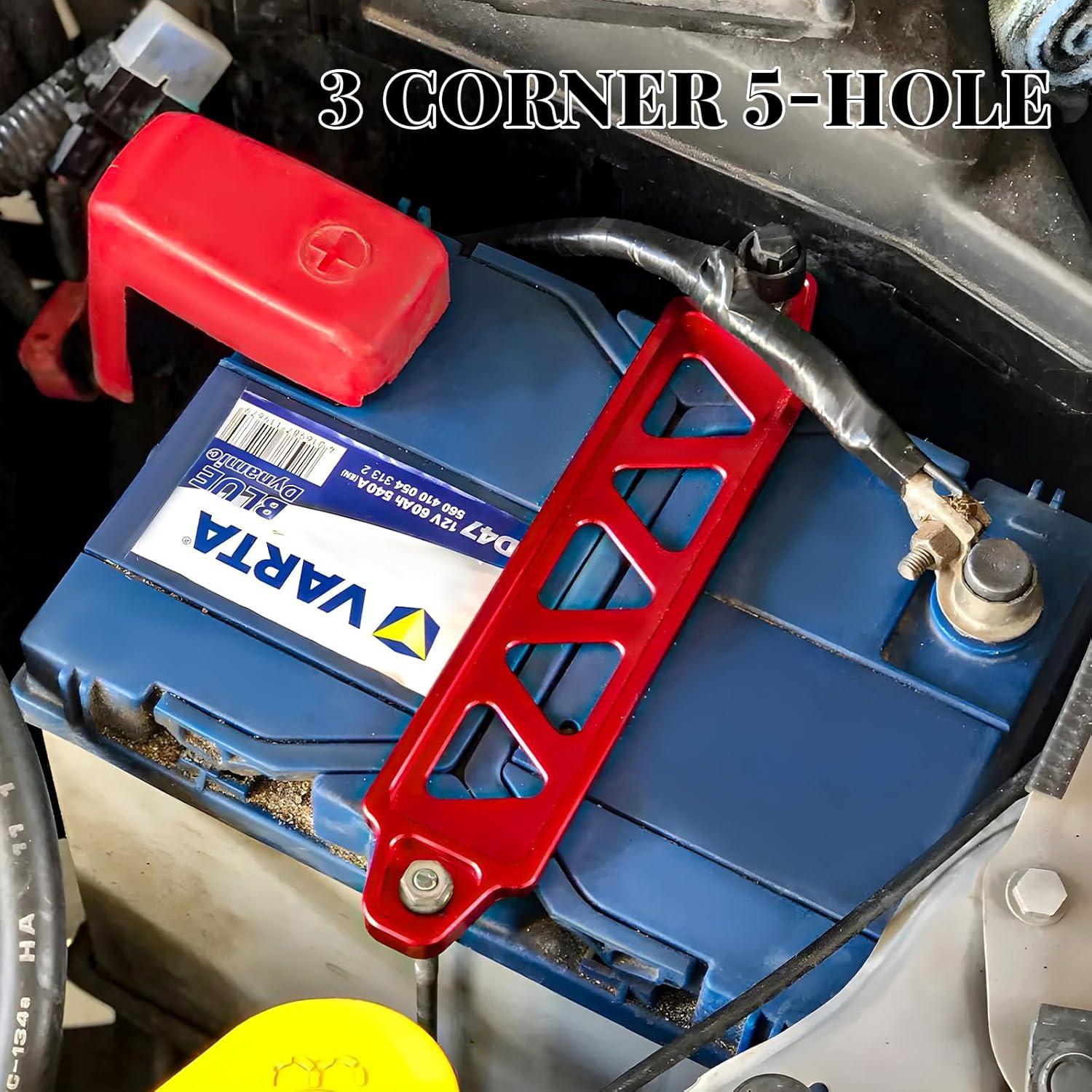 Soporte de Batería MUQIDA Rojo 20.06 cm Ajuste Universal