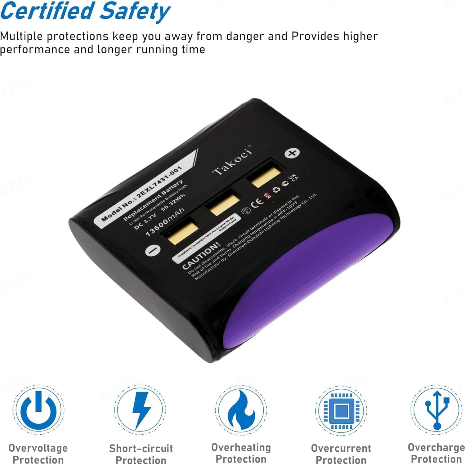 Batería de Reemplazo Li-ion 13600mAh 3.7V para Juniper Allegro 2