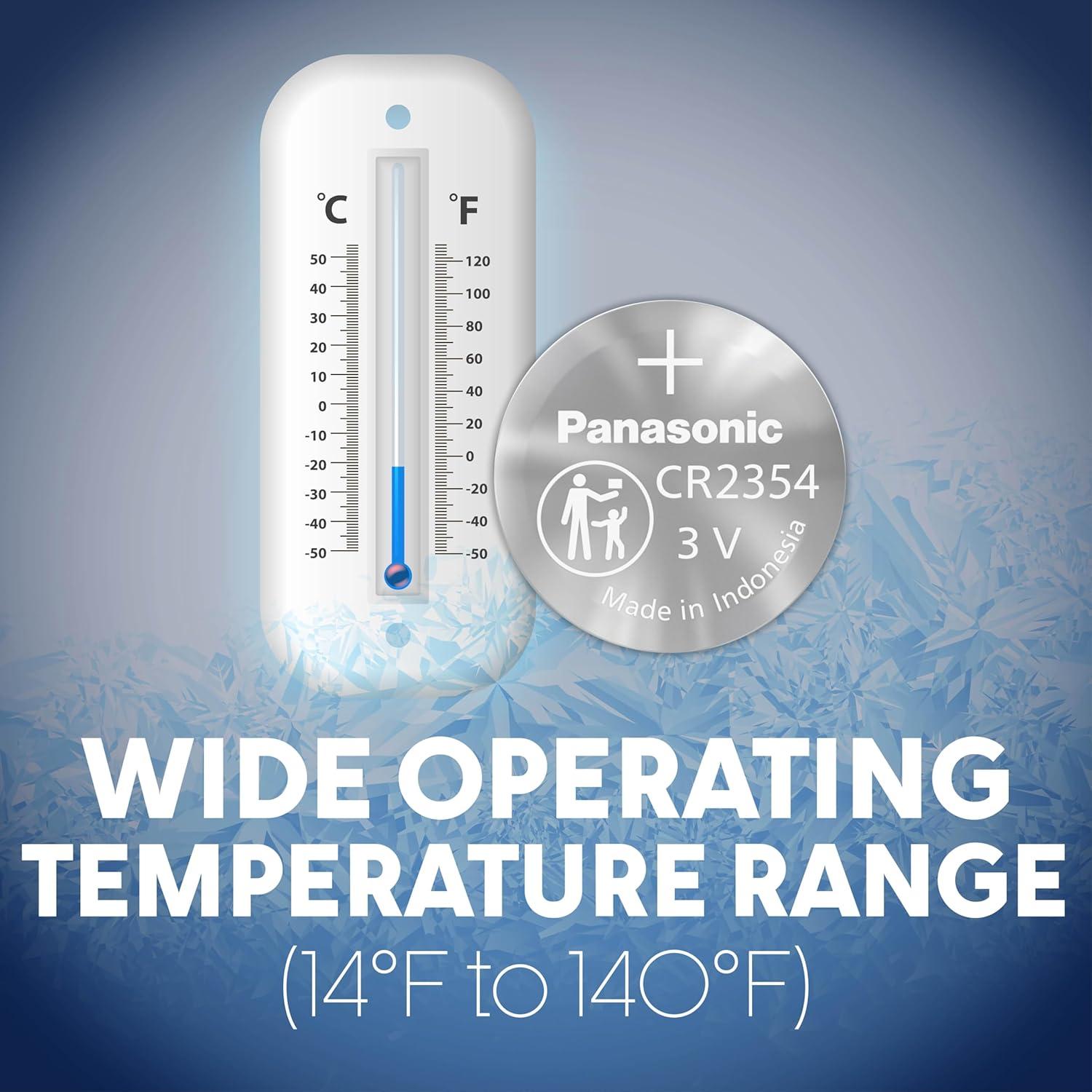 Baterías de botón de litio Panasonic CR2354 3V - Paquete de 4