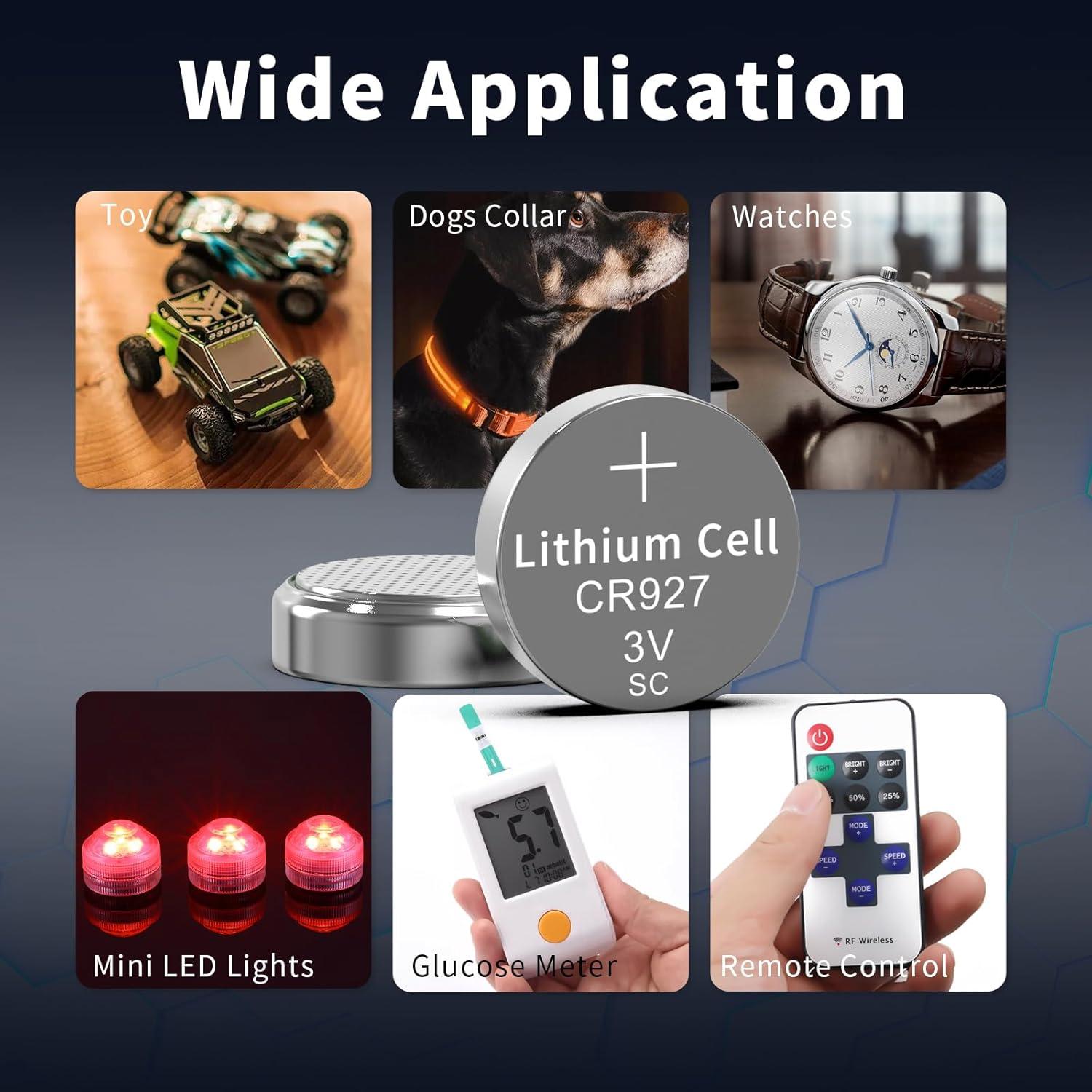 Baterías de Litio CR927 3V PKCELL - Paquete de 10 Unidades