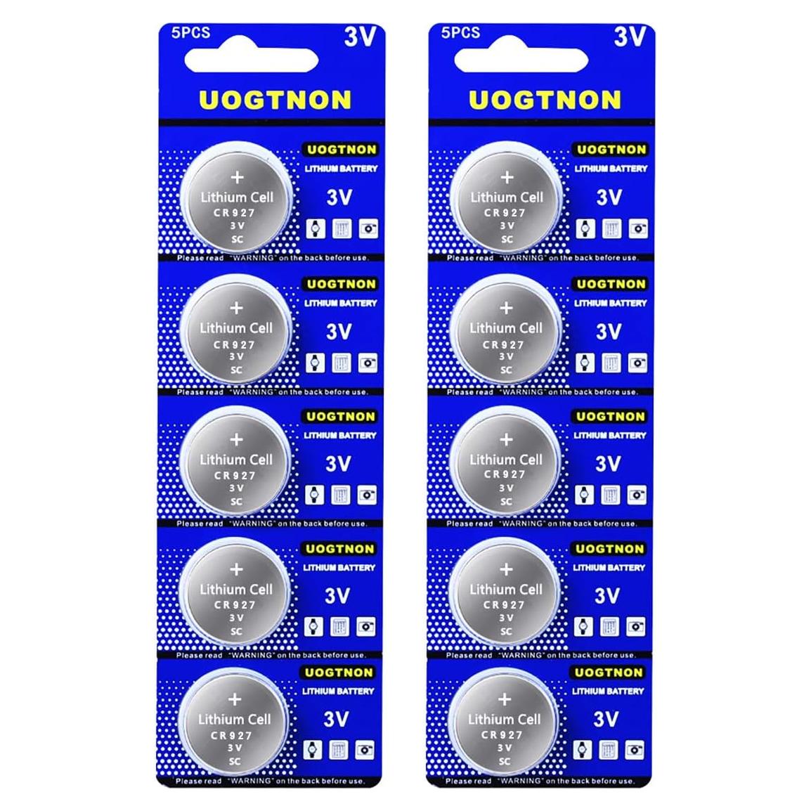 Baterías de Litio CR927 3V GALXA - Paquete de 10 Pcs