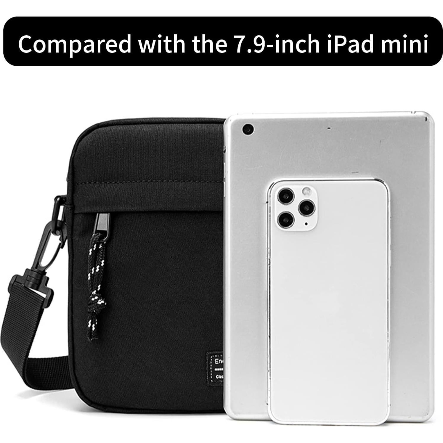 Bolso Cruzado Vaupan Mini Negro Resistente al Agua 19x13.5 cm