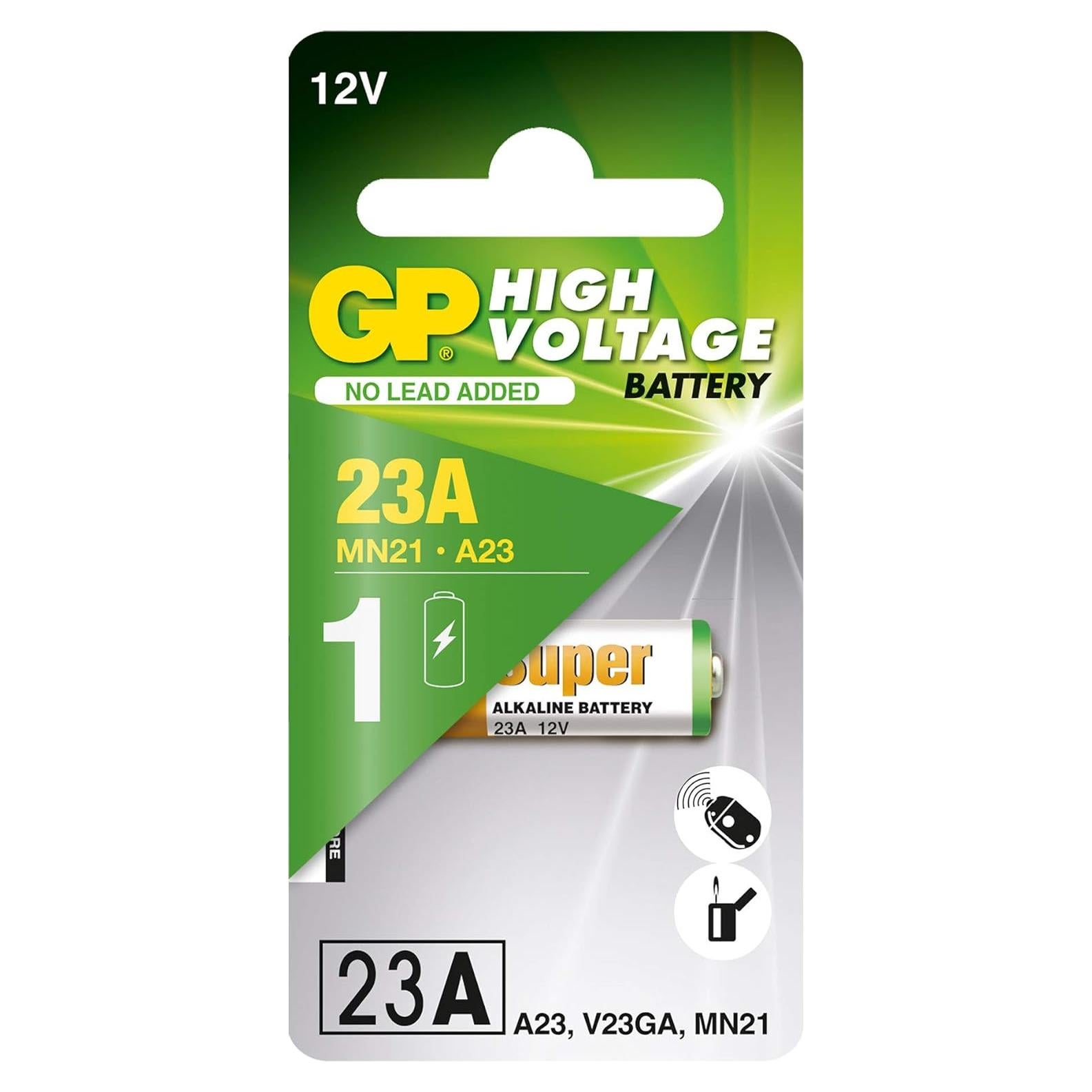Batería Alcalina 12V GP Batteries 23A - Alta Tensión