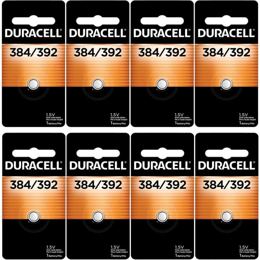 Baterías Duracell 384/392 - Paquete de 8 unidades
