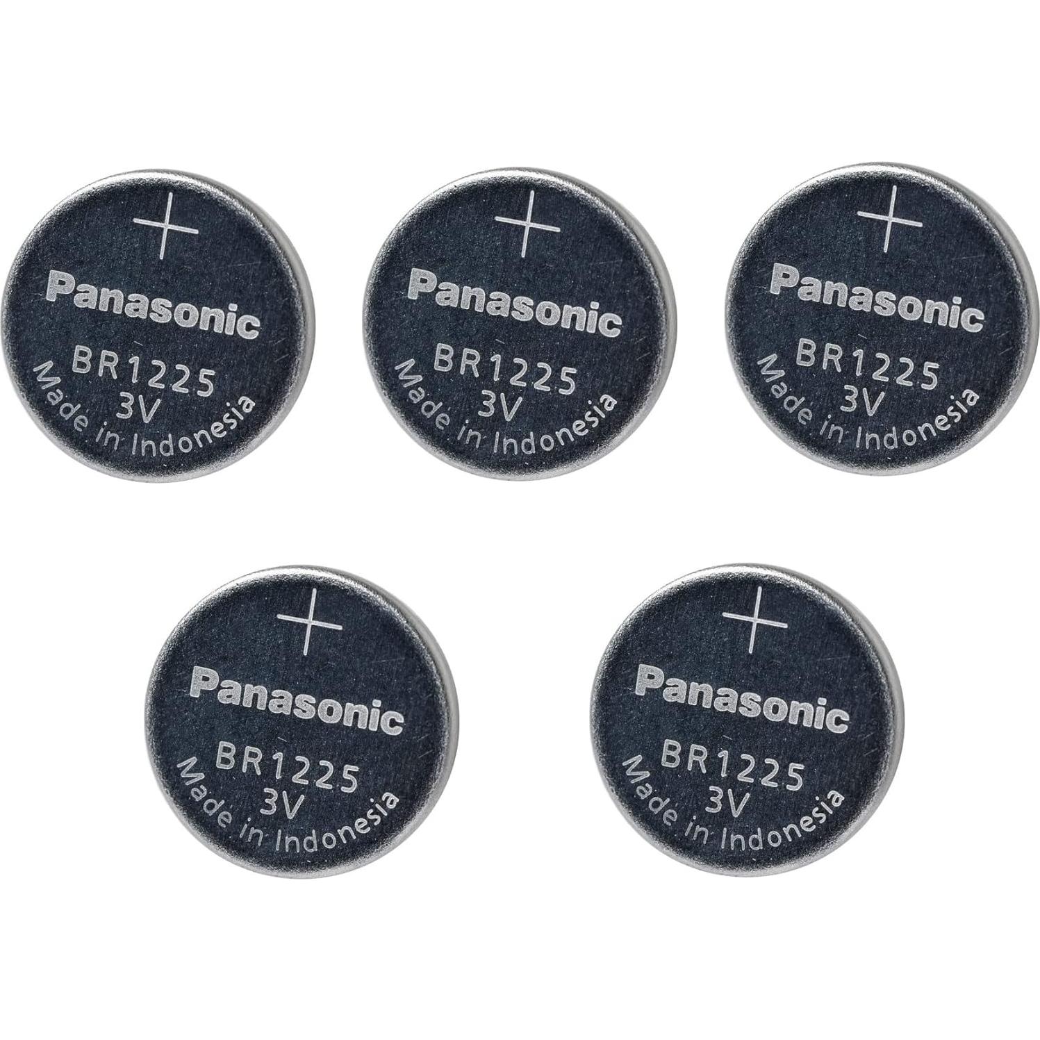 Batería de Litio Panasonic BR1225 3V - Pack de 5 Unidades