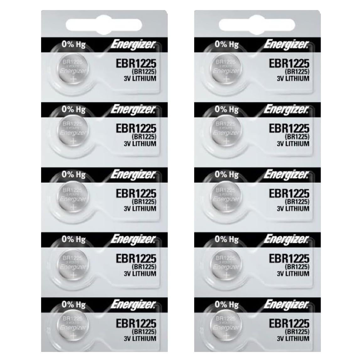 Baterías de Litio Energizer EBR1225 Paquete de 10 Unidades