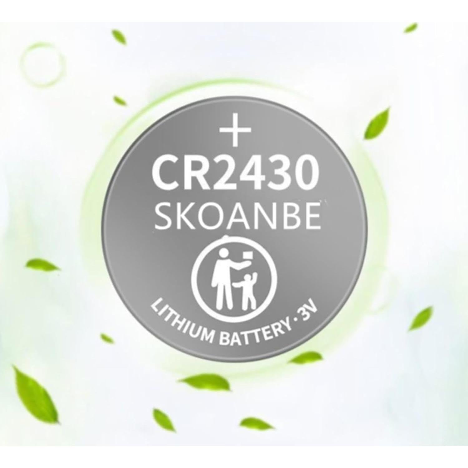 Baterías de Litio CR2430 SKOANBE 5 Piezas 3V Duraderas