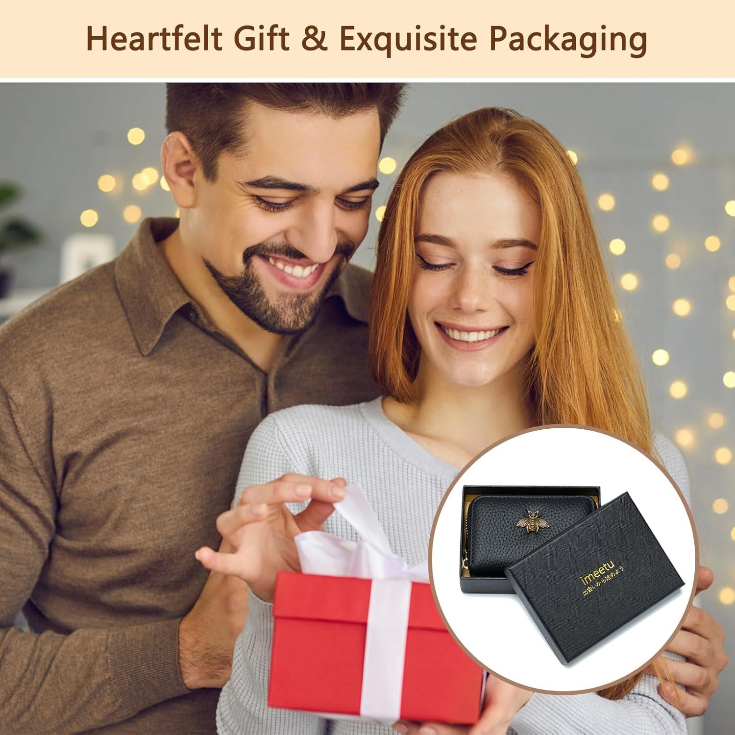 Billetera RFID imeetu para mujeres - Estuche con cremallera