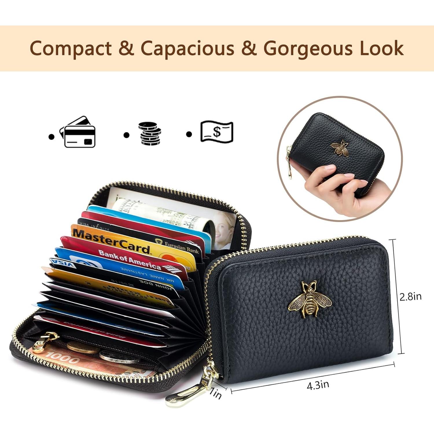 Billetera RFID imeetu para mujeres - Estuche con cremallera