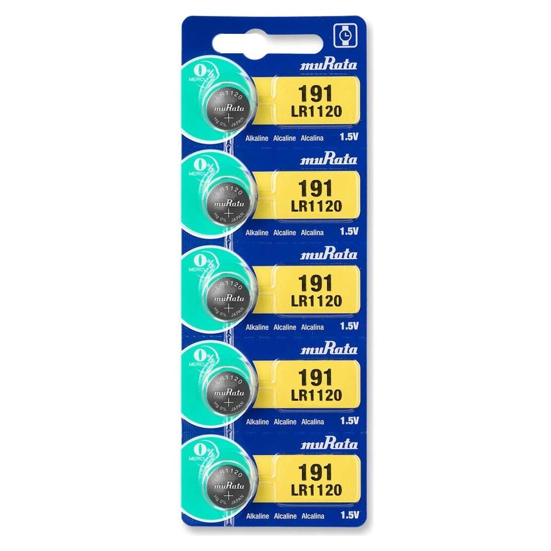 Batería Alcalina Murata LR1120 AG8 1.5V - 5 Unidades